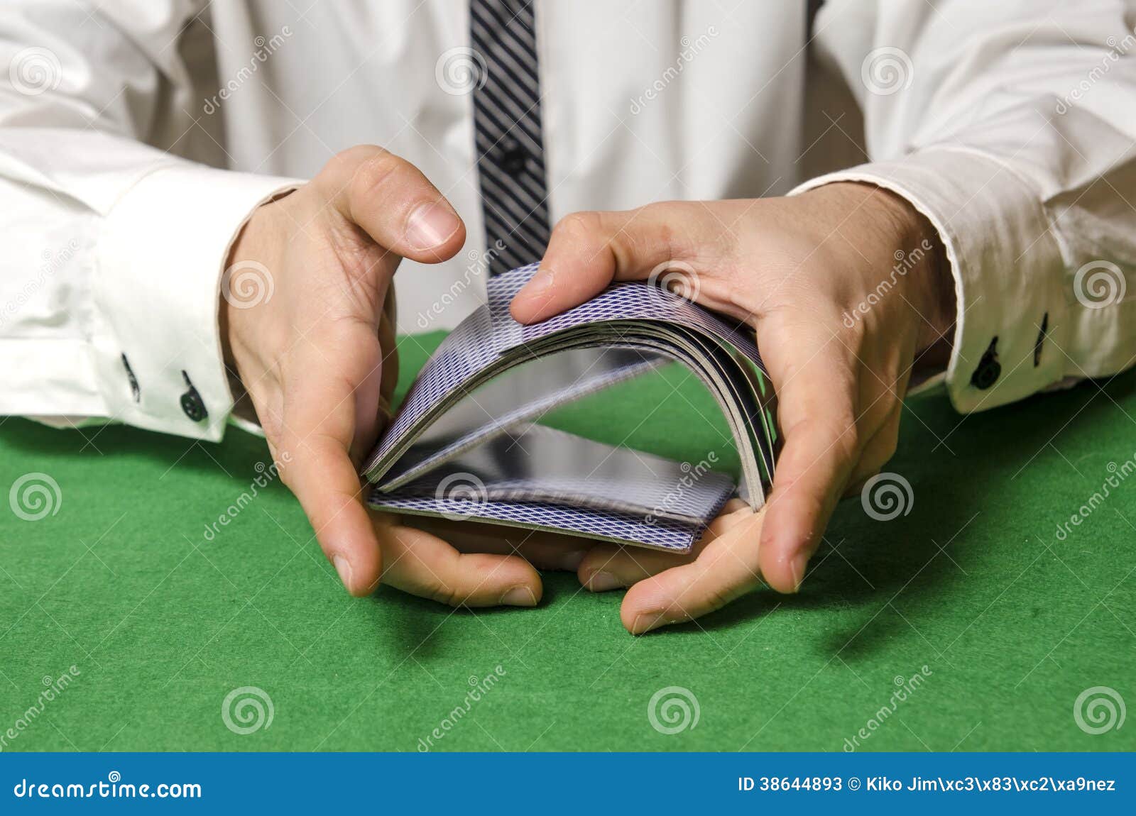 Hands Shuffling Cards Casino Stock Image Image of hands, jackpot