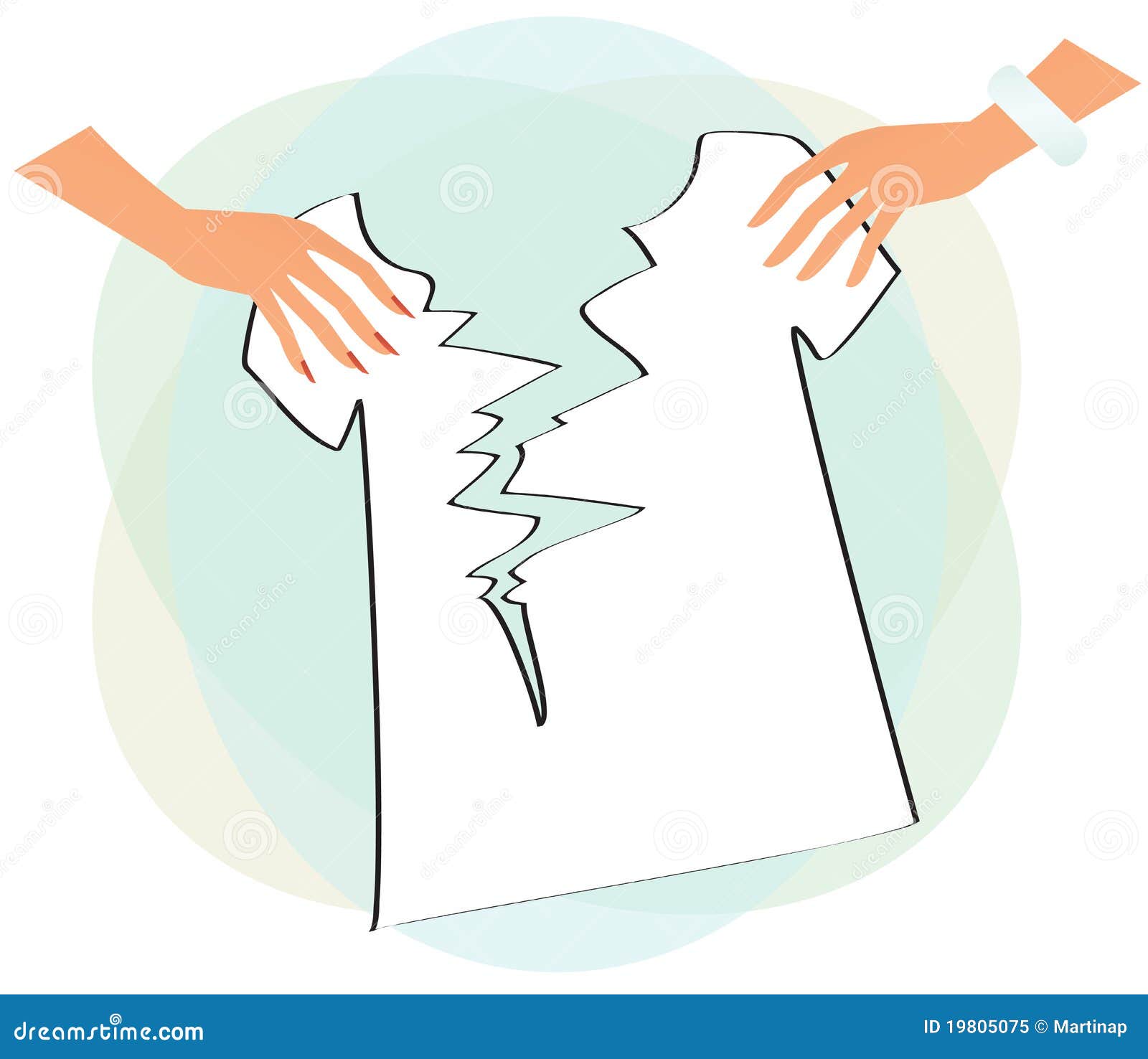 Download Hands tearing t-shirt stock vector. Illustration of body ...