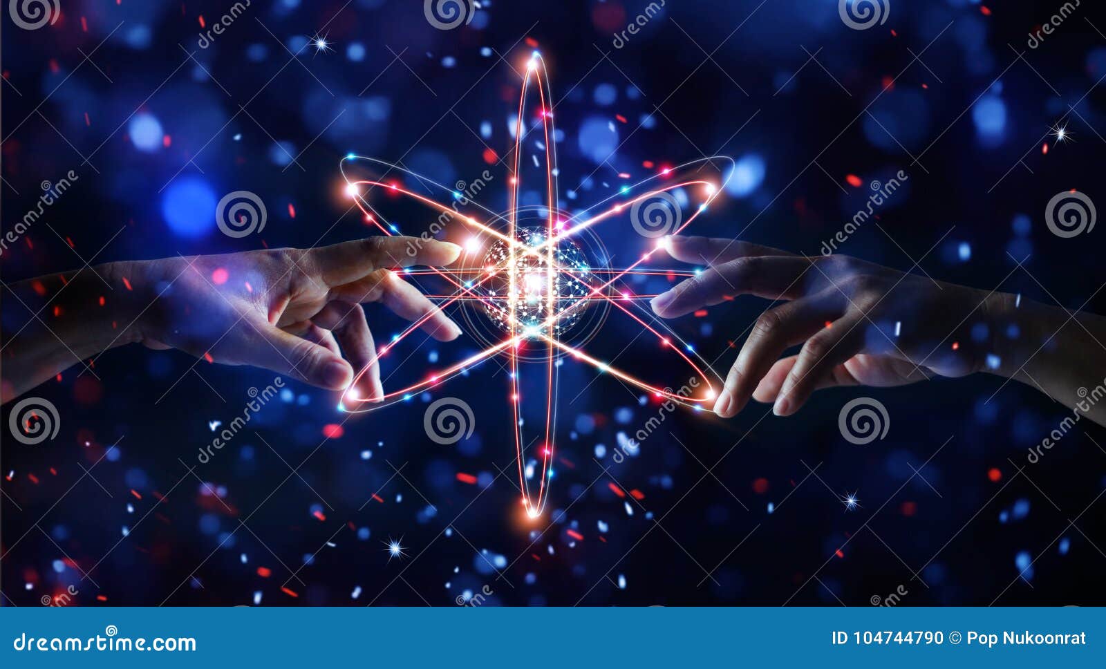 hands touching science,network connection and data exchange