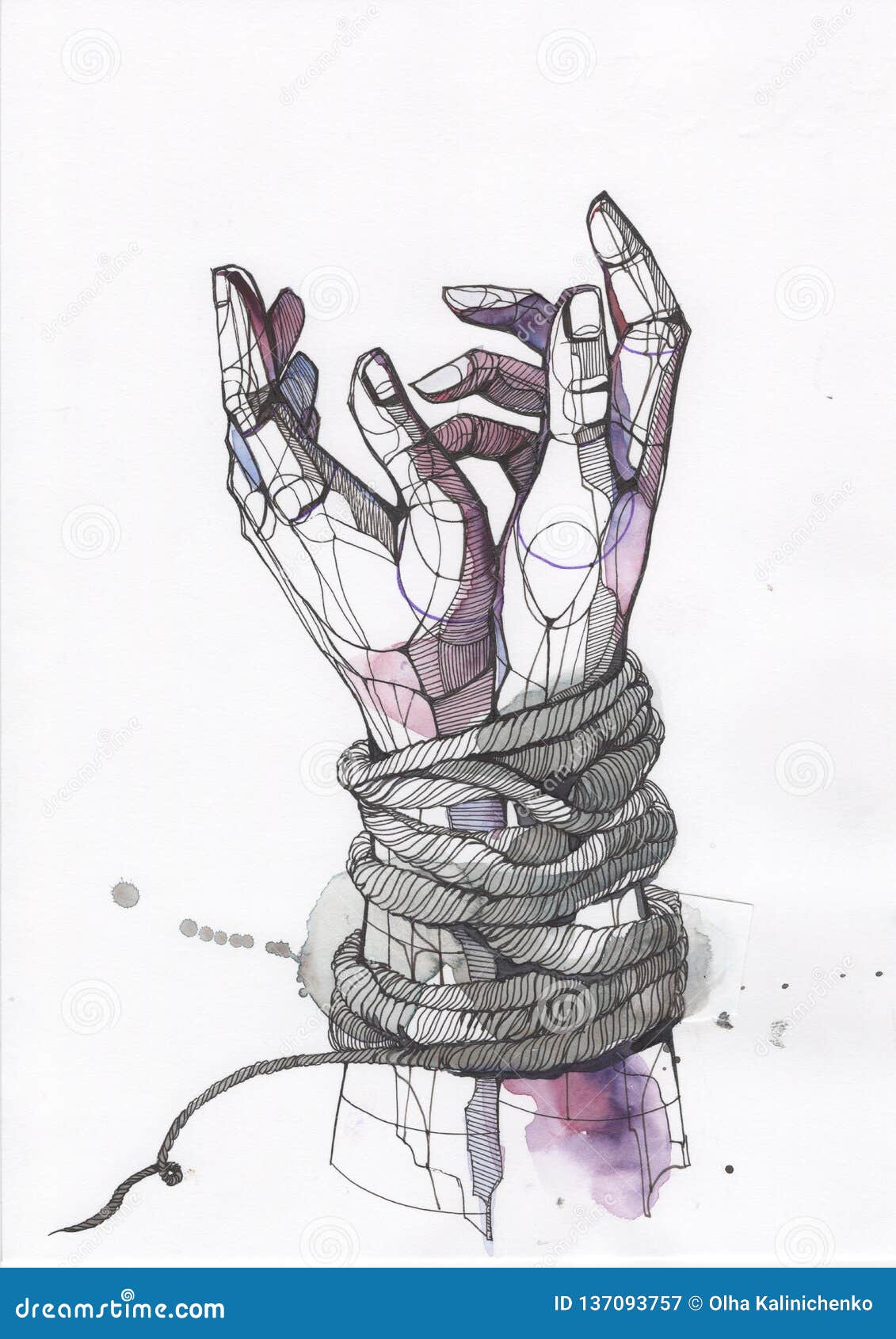 Hands stock illustration. Illustration of help, slavery - 137093757