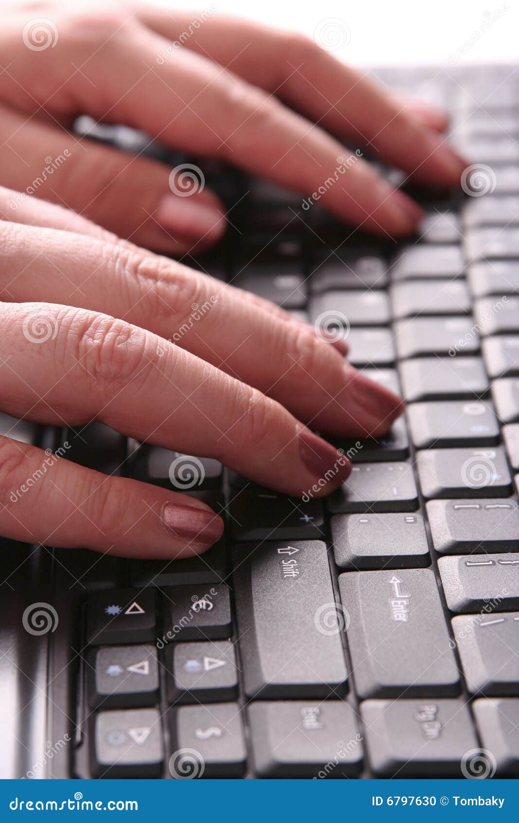 Hands typing on keyboard stock photo. Image of male, technology 6797630