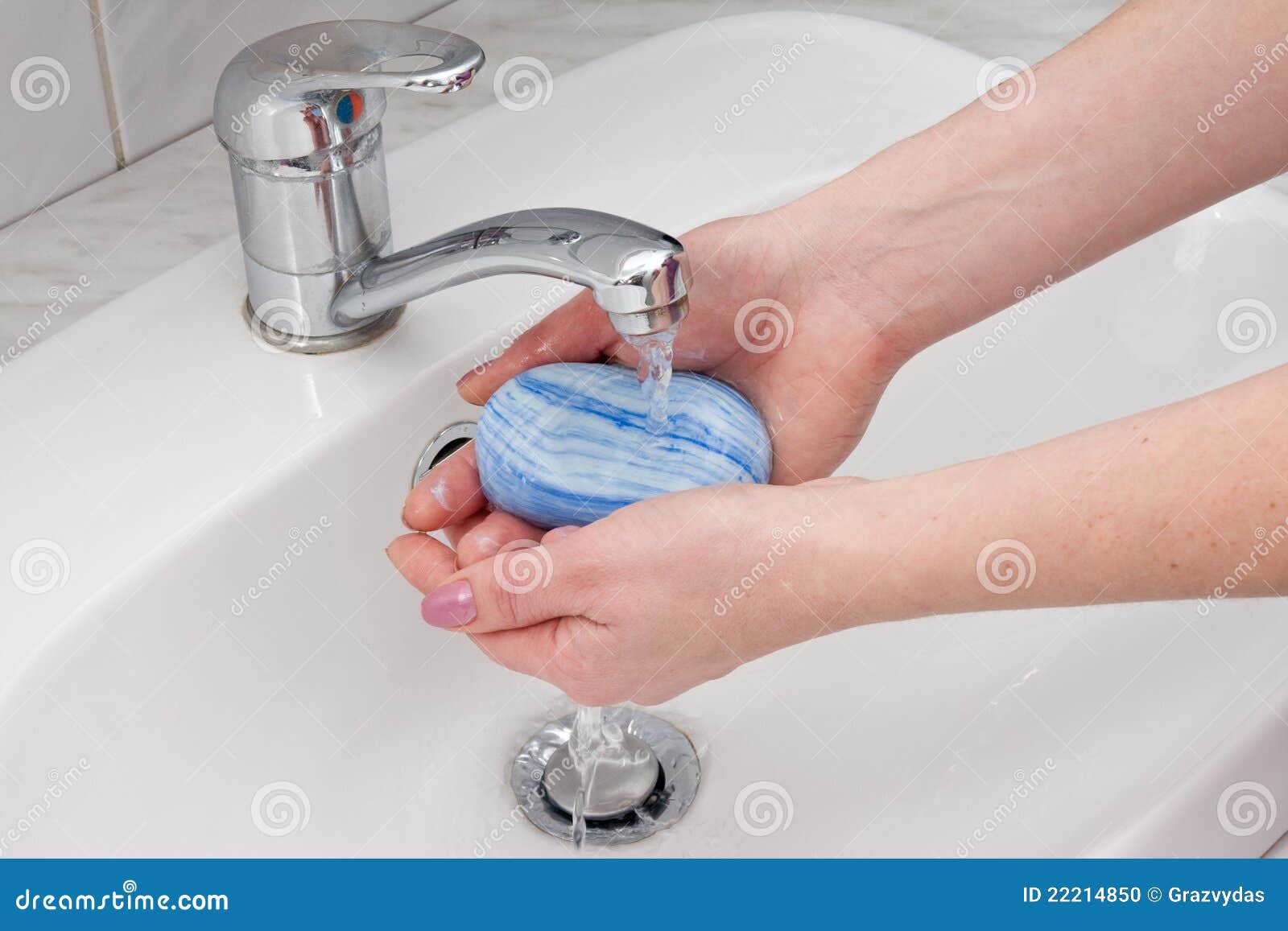 Hands Wash With Soap Stock Photo - Image: 22214850