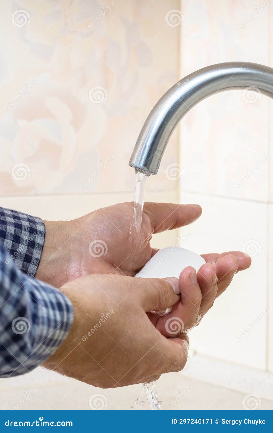 Hands Washing Gesture with Bar Soap. Stock Image Image of hands, cleaning 297240171