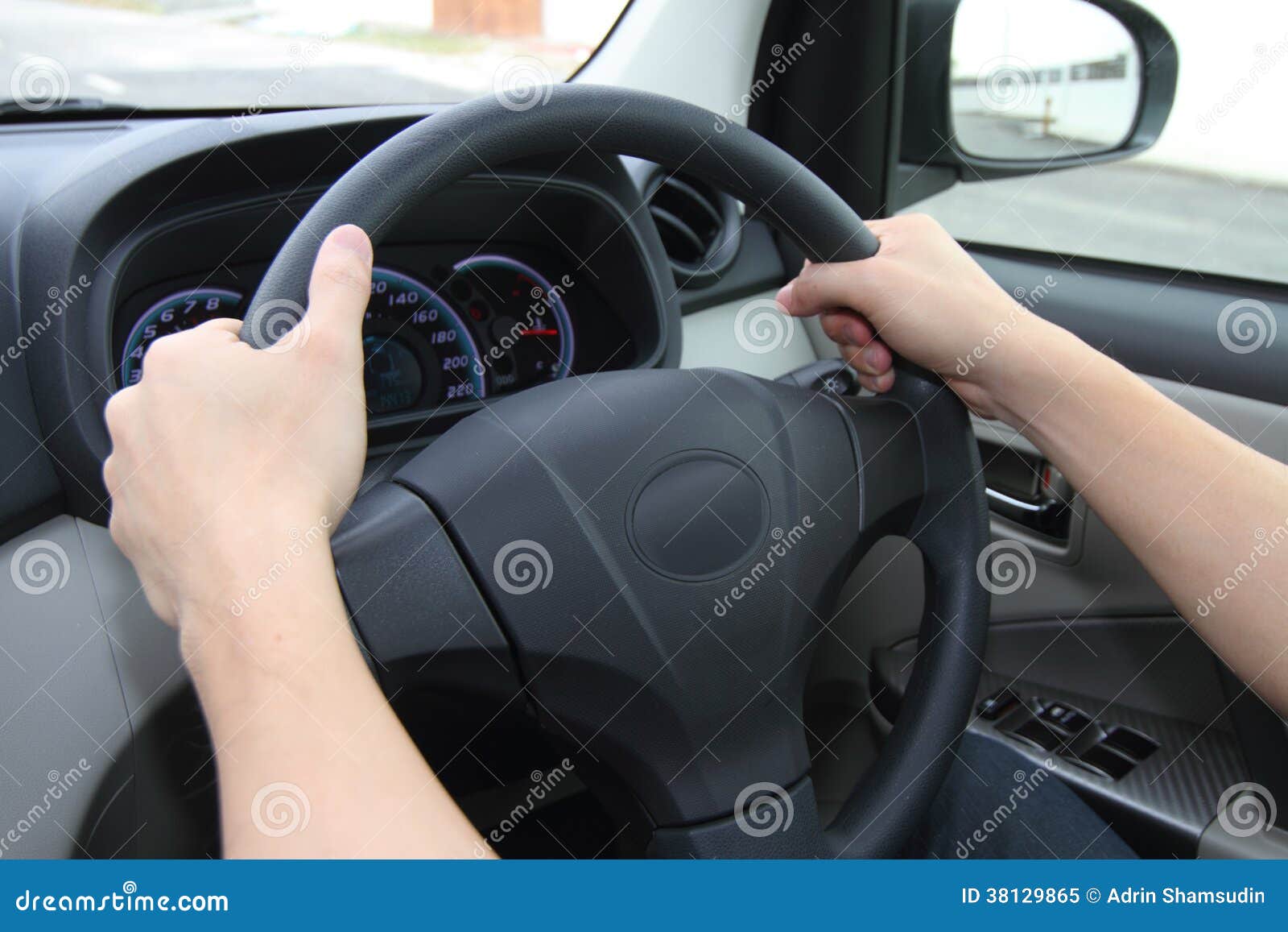 Hands on wheels stock image. Image of cockpit, transportation 38129865