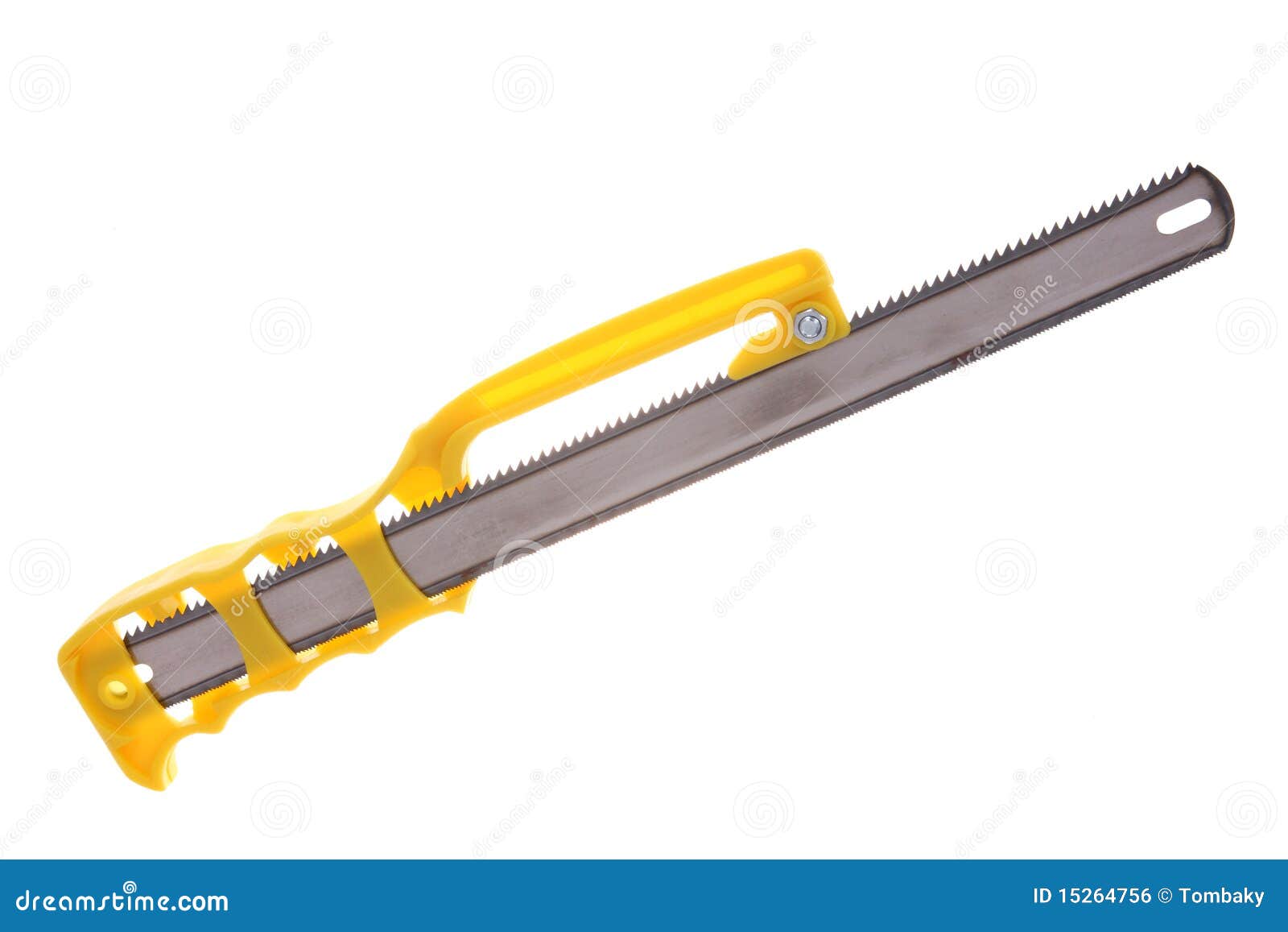 Handsaw for cutting metal stock photo. Image of improvement 15264756
