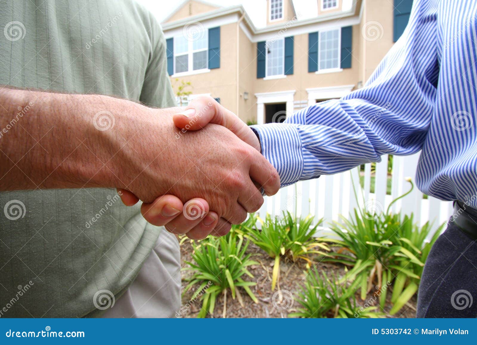 Handshake Deal stock photo. Image of apartments, daytime 5303742