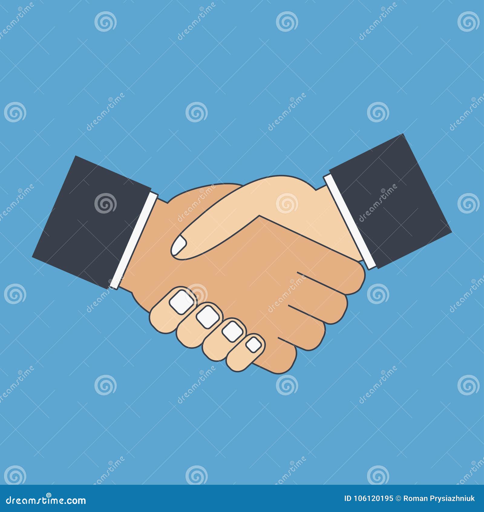 Handshake icon flat shaking hands Stock Vector Images - Page 3 - Alamy