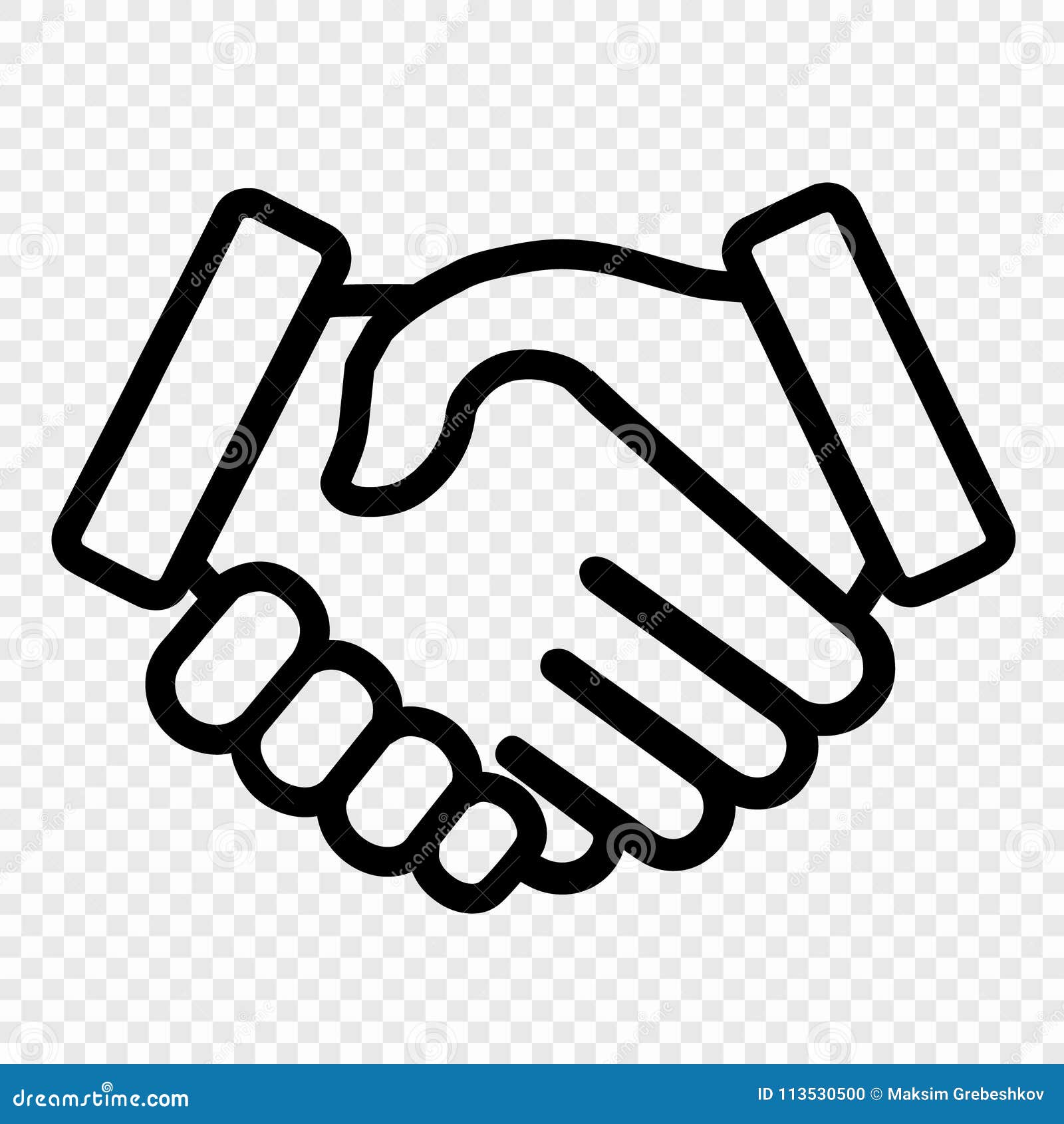 Free Handshake Icon - Download in Line Style