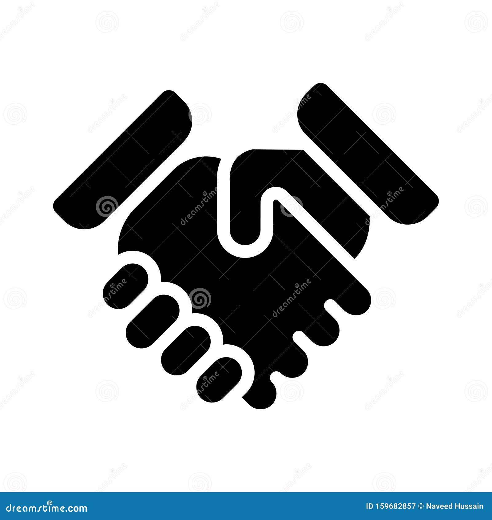 Premium Vector  Handshake vector flat icon. isolated hand shake