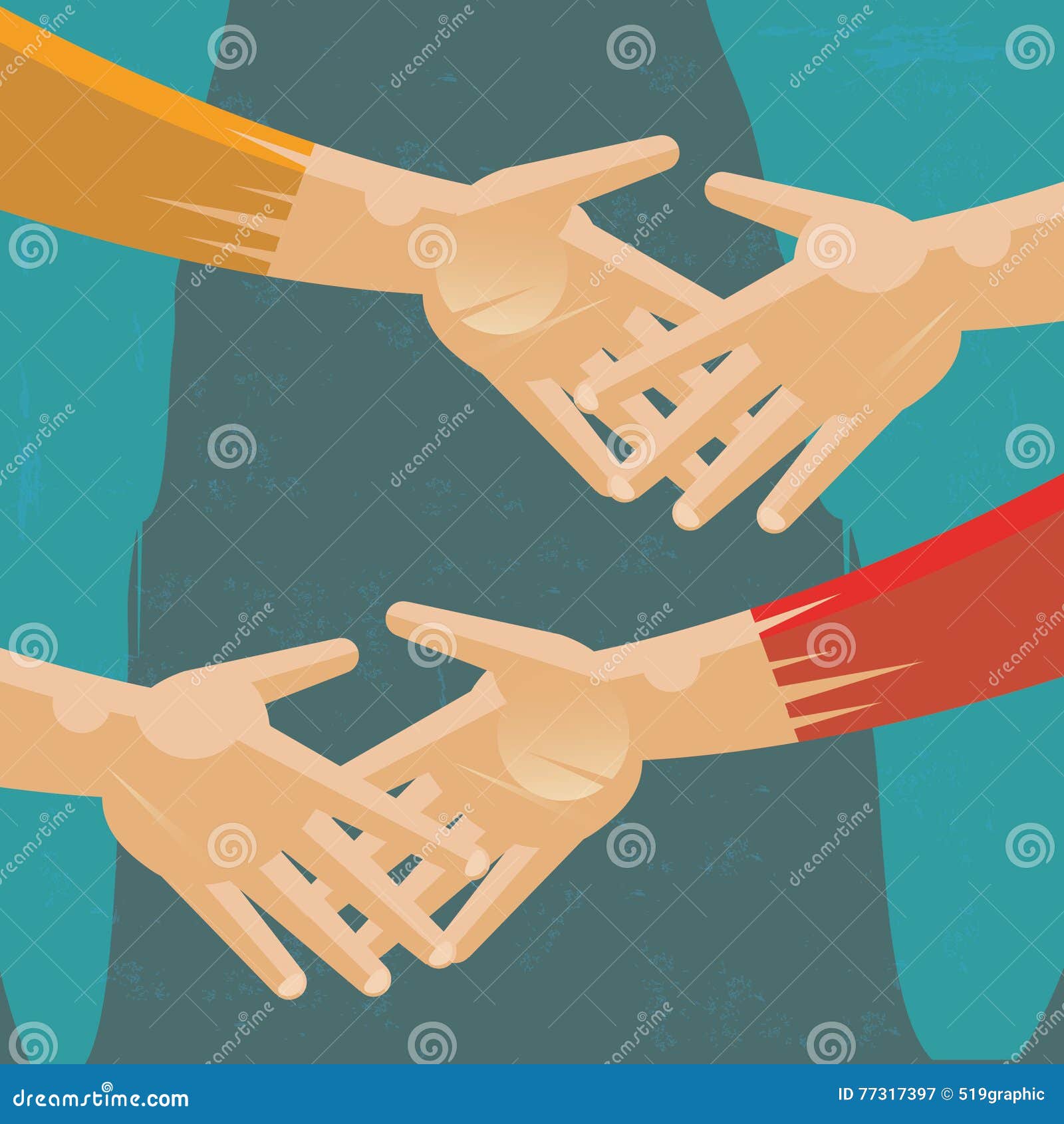 Handshake stock vector. Illustration of justice, congratulating 77317397
