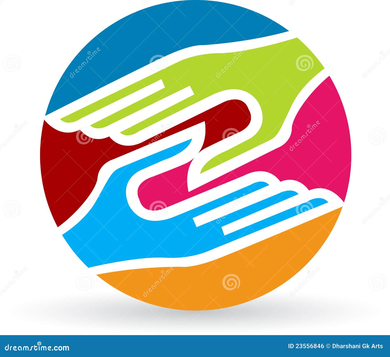 Handshake logo stock vector. Illustration of emblem, contract - 23556846