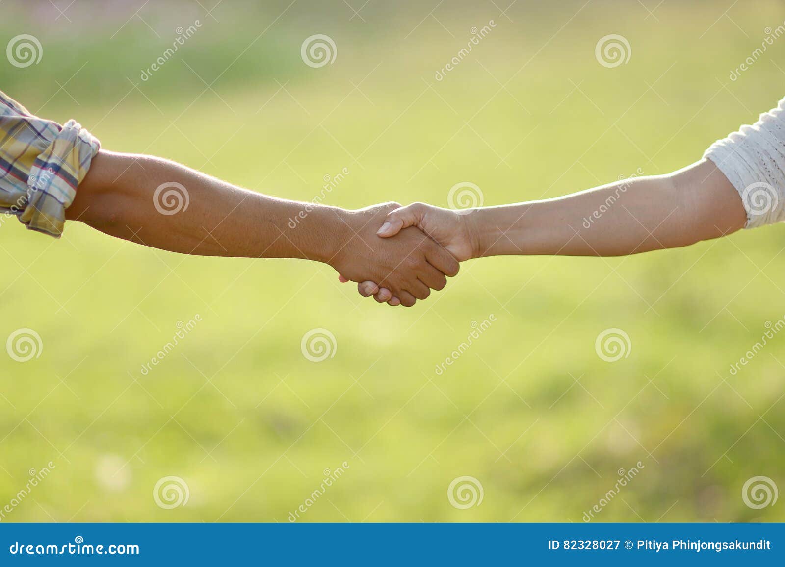 Handshake Photos of Hands Touch Each Other. Stock Image Image of