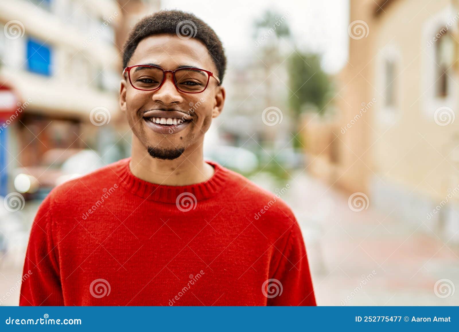 Handsome African American Man Outdoors Stock Image Image of lifestyle