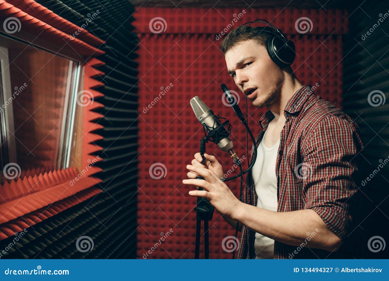 Woman Singing Into Microphone Stock Photos - FreeImages.com