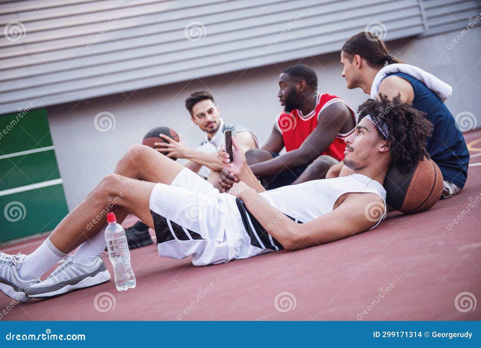 Guys playing basketball stock photo. Image of lifestyle - 299171314