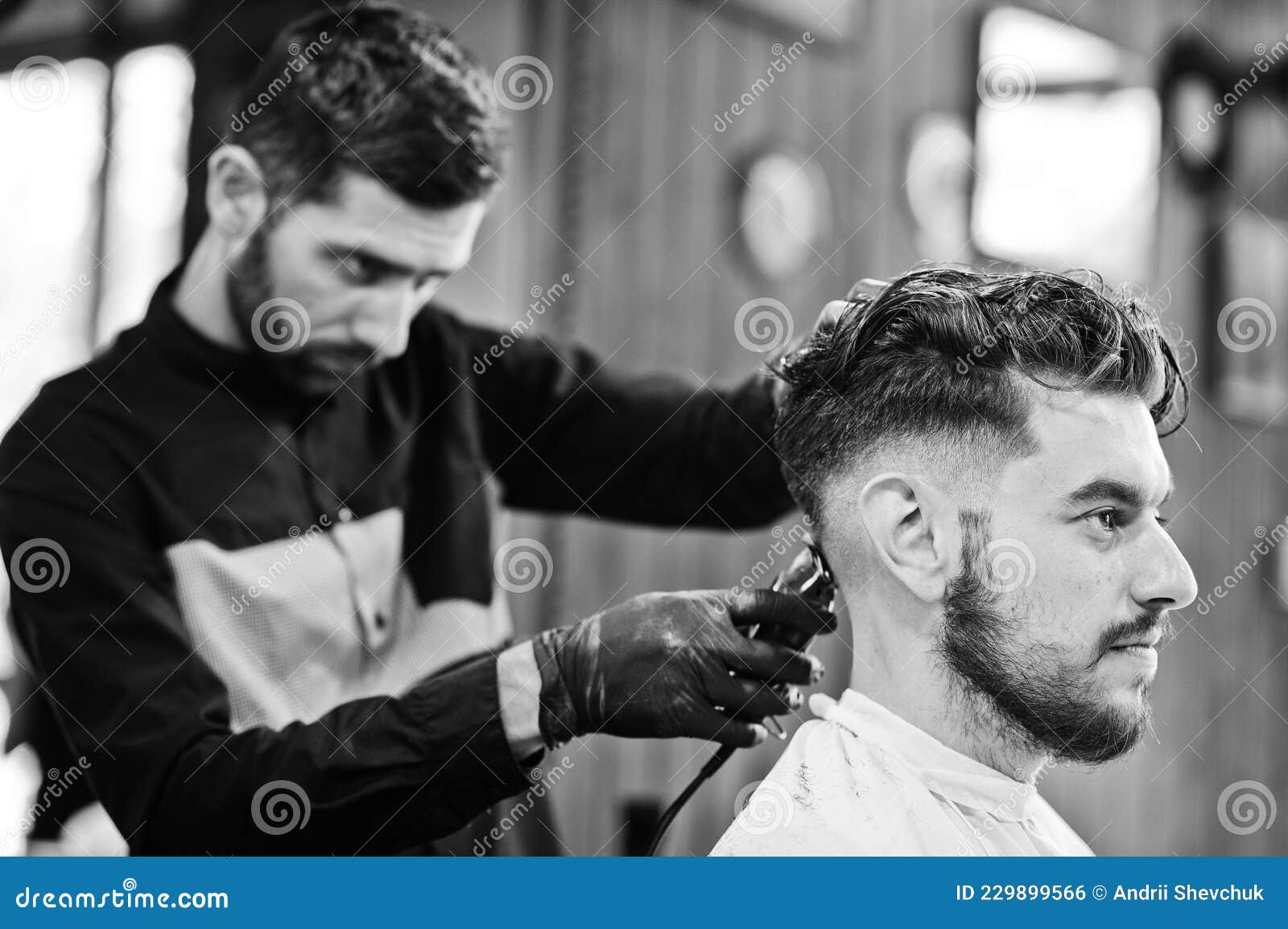 barber at work stock photo. Image of beauty 229899566