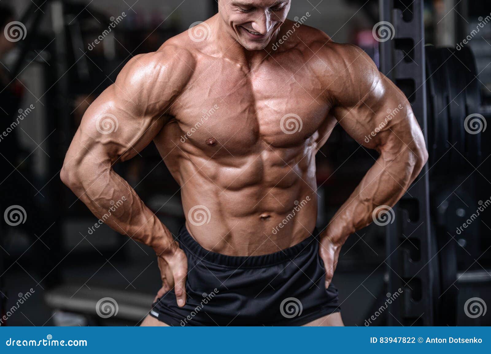 Fitness Man Gym Drinking Water Workout Fitness Bodybuilding Healthy  Background Stock Photo by ©antondotsenko 431519974