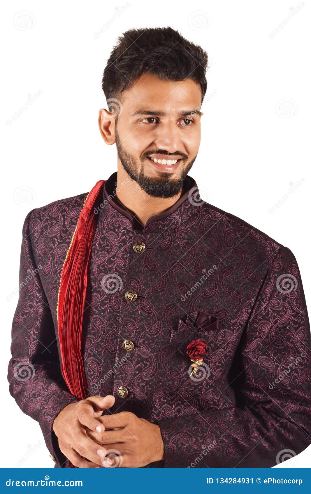 Image of Indian Man Wearing Traditional Wear At a Function and Posing -SX347508-Picxy