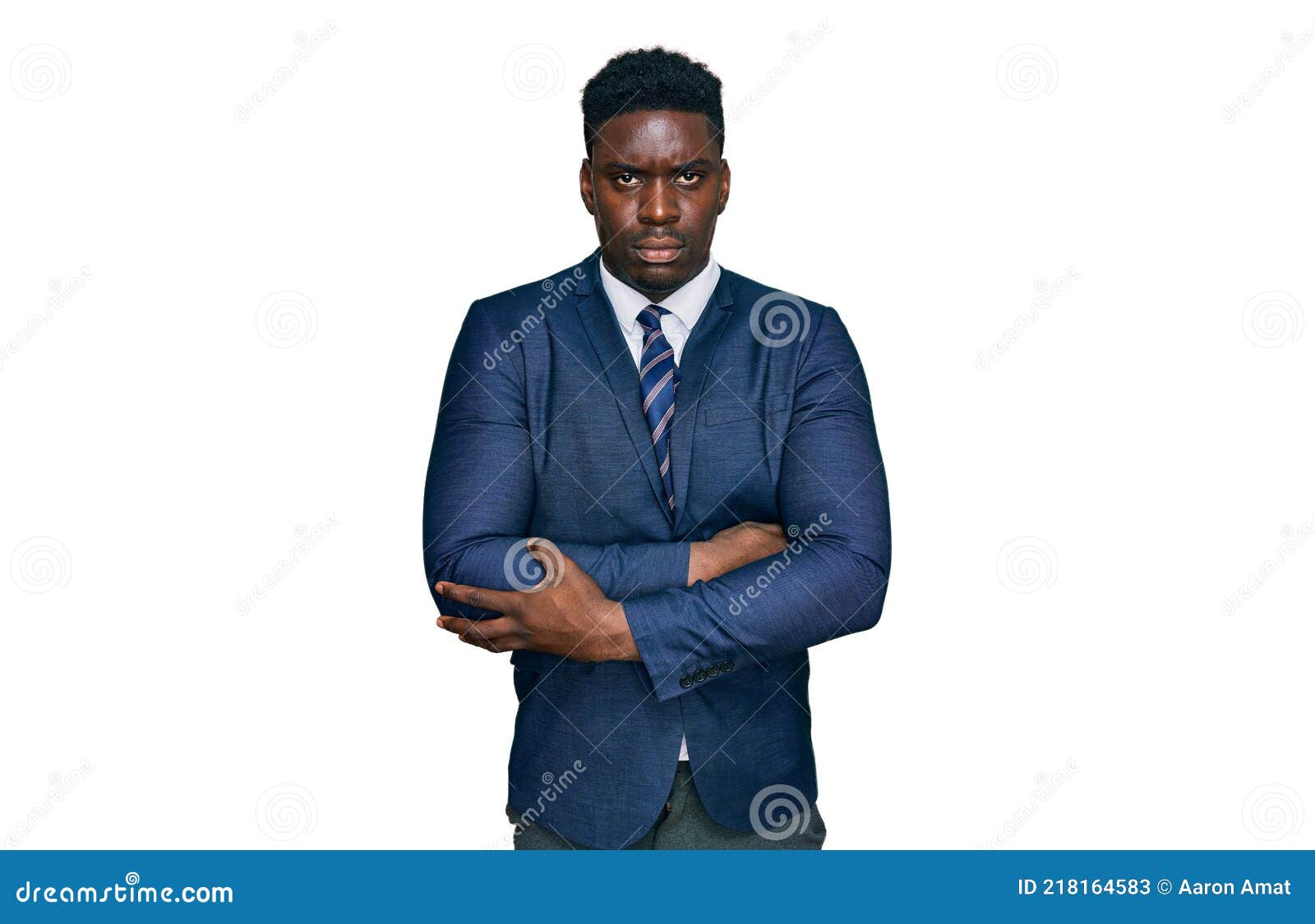 Handsome Business Black Man Wearing Business Suit and Tie Skeptic and  Nervous, Disapproving Expression on Face with Crossed Arms Stock Image -  Image of disbelief, clothes: 218164583