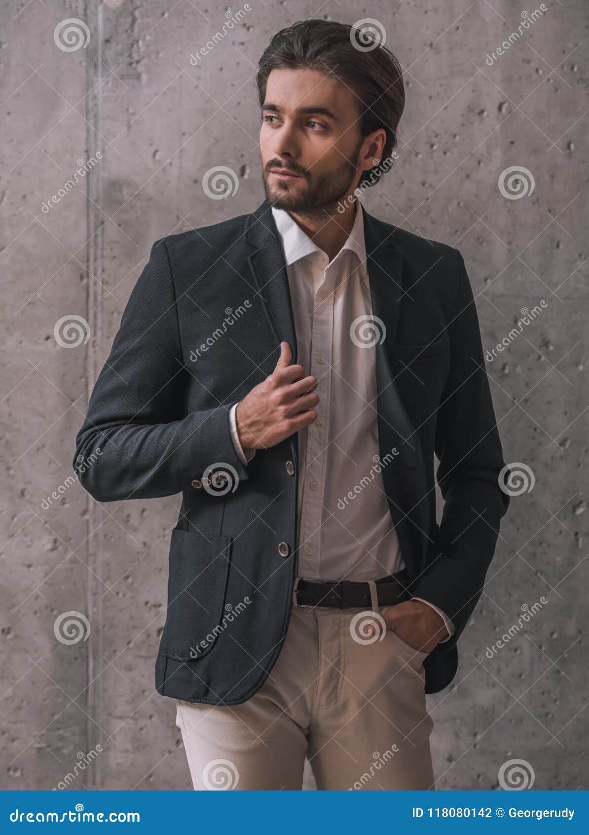 Handsome Confident Businessman Stock Photo - Image of entrepreneur ...