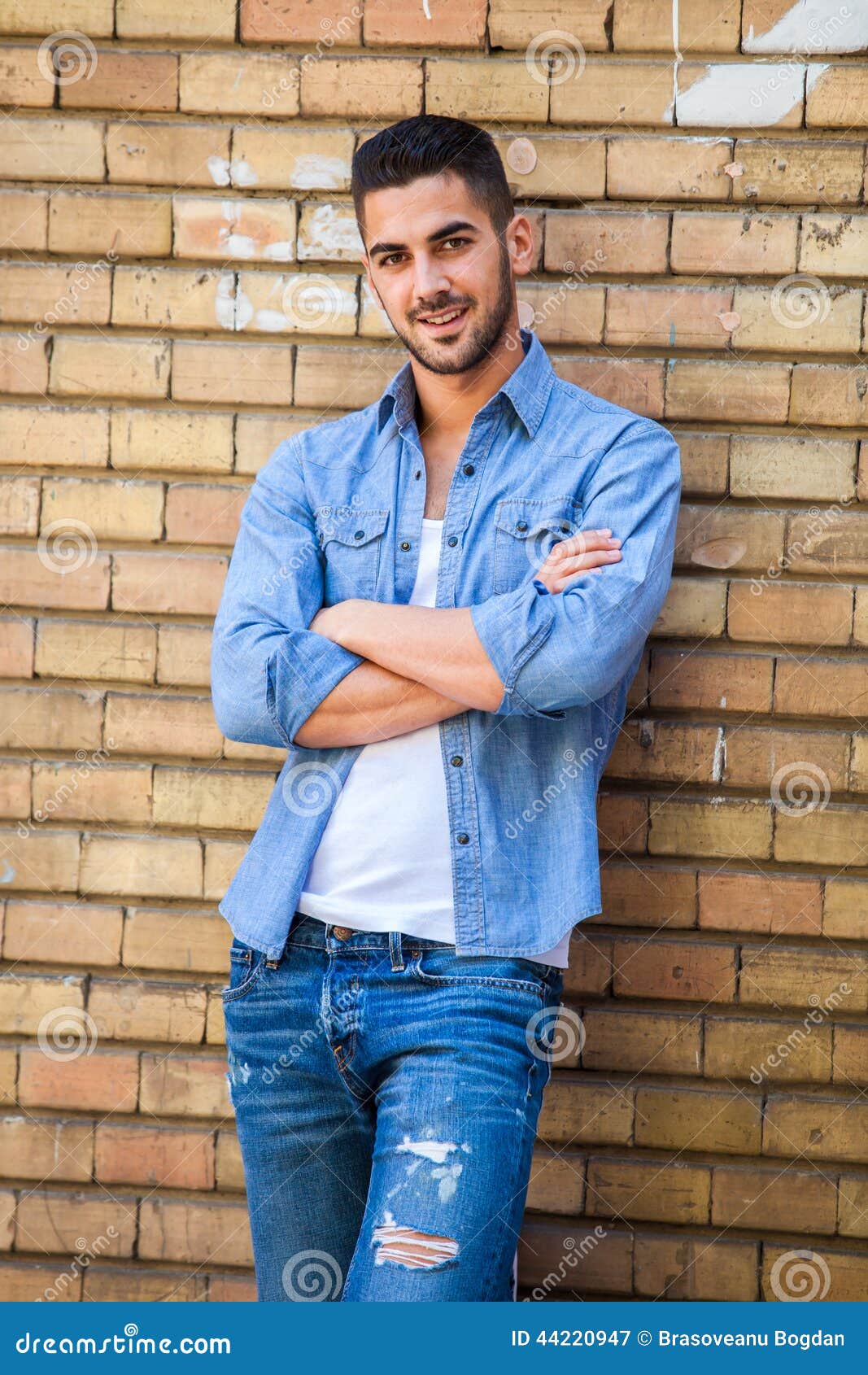 Handsome cool man outdoor stock image. Image of nice - 44220947