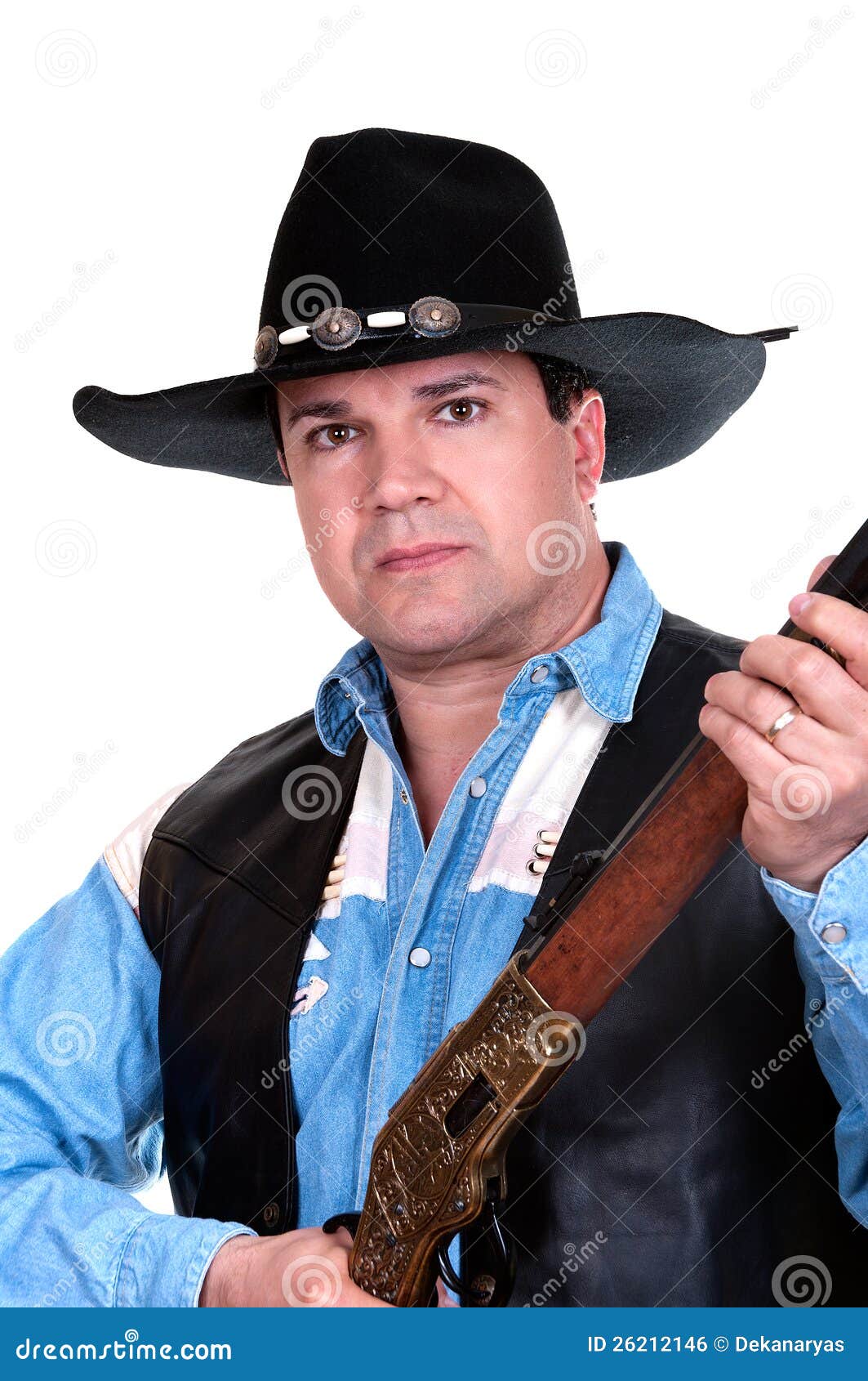 Handsome cowboy stock photo. Image of clothes, background 