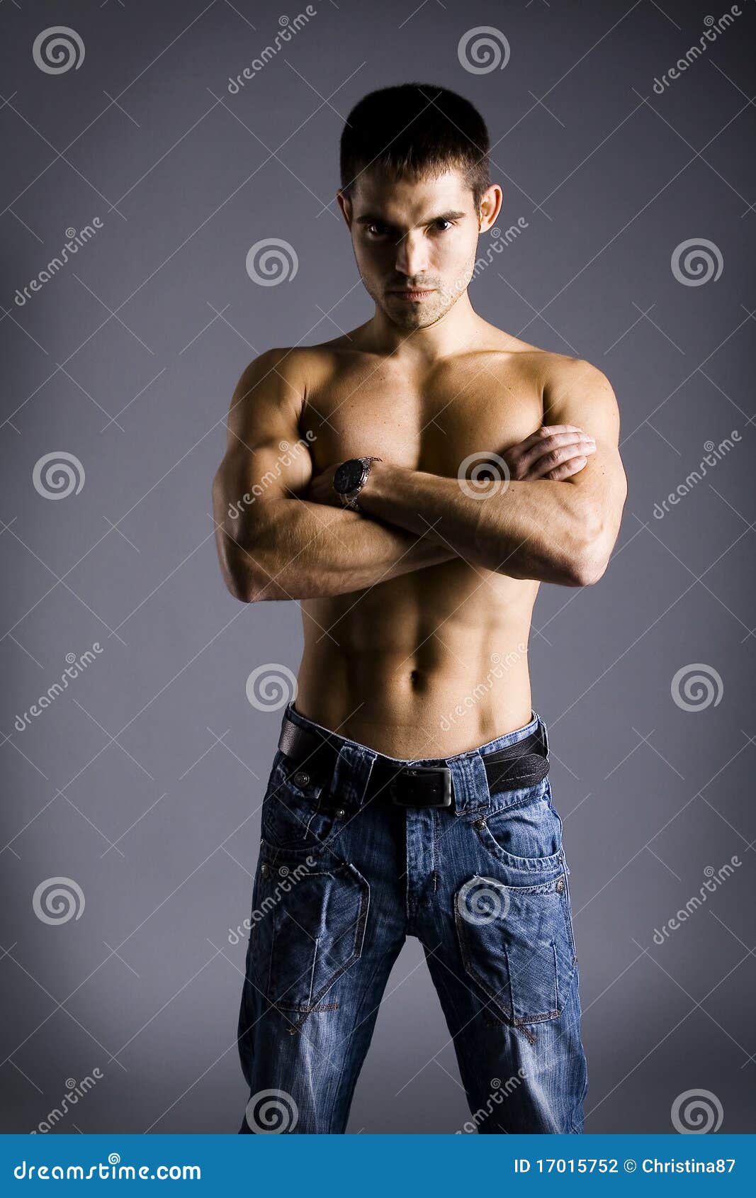 Handsome Dan stock photo. Image of torso, male, toned 17015752