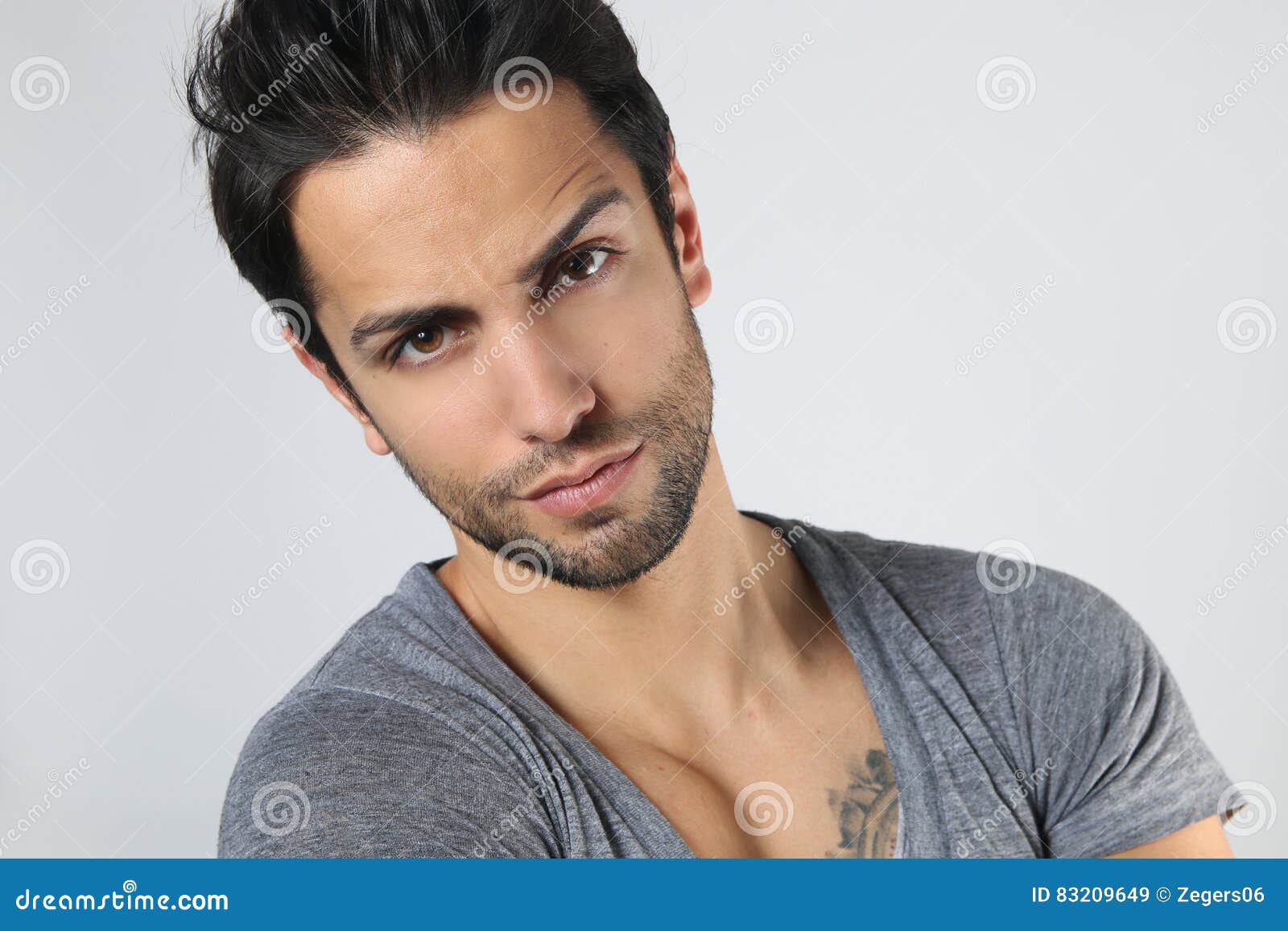 Dark-haired man with mesmerizing blue eyes - wide 1