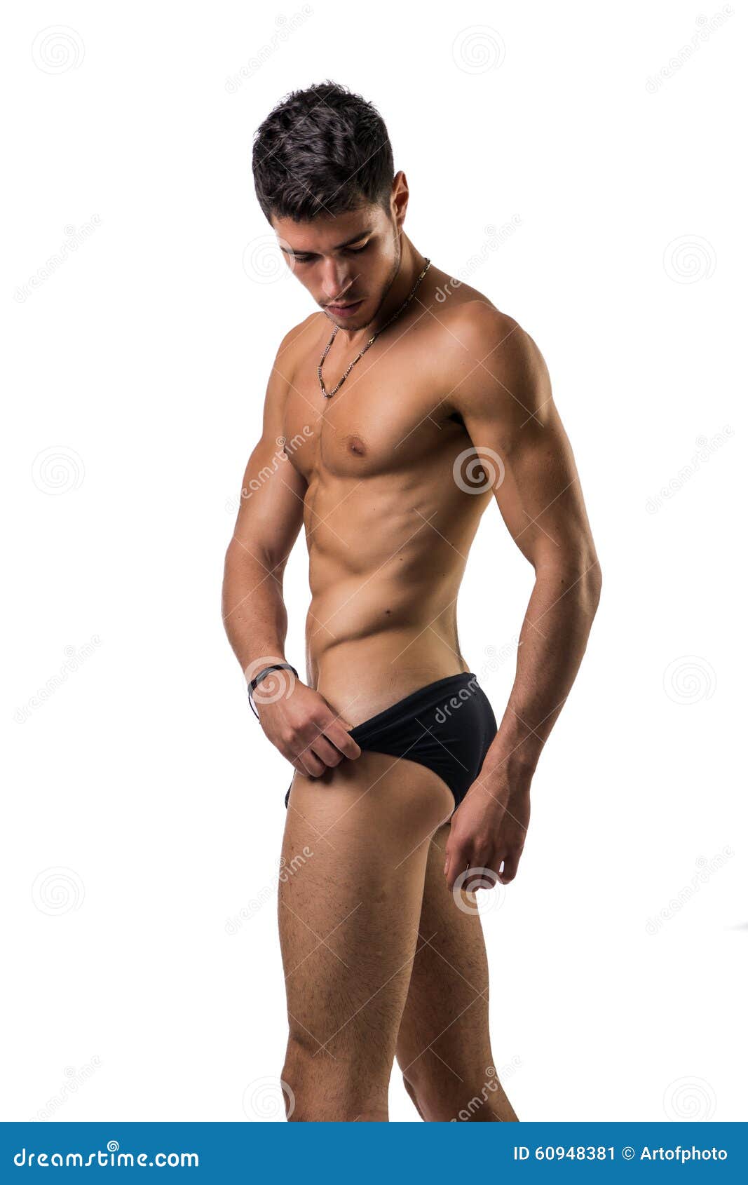 Image Of Handsome Naked Guys Posing In White Briefs Stock Photo, Picture  and Royalty Free Image. Image 66366183.