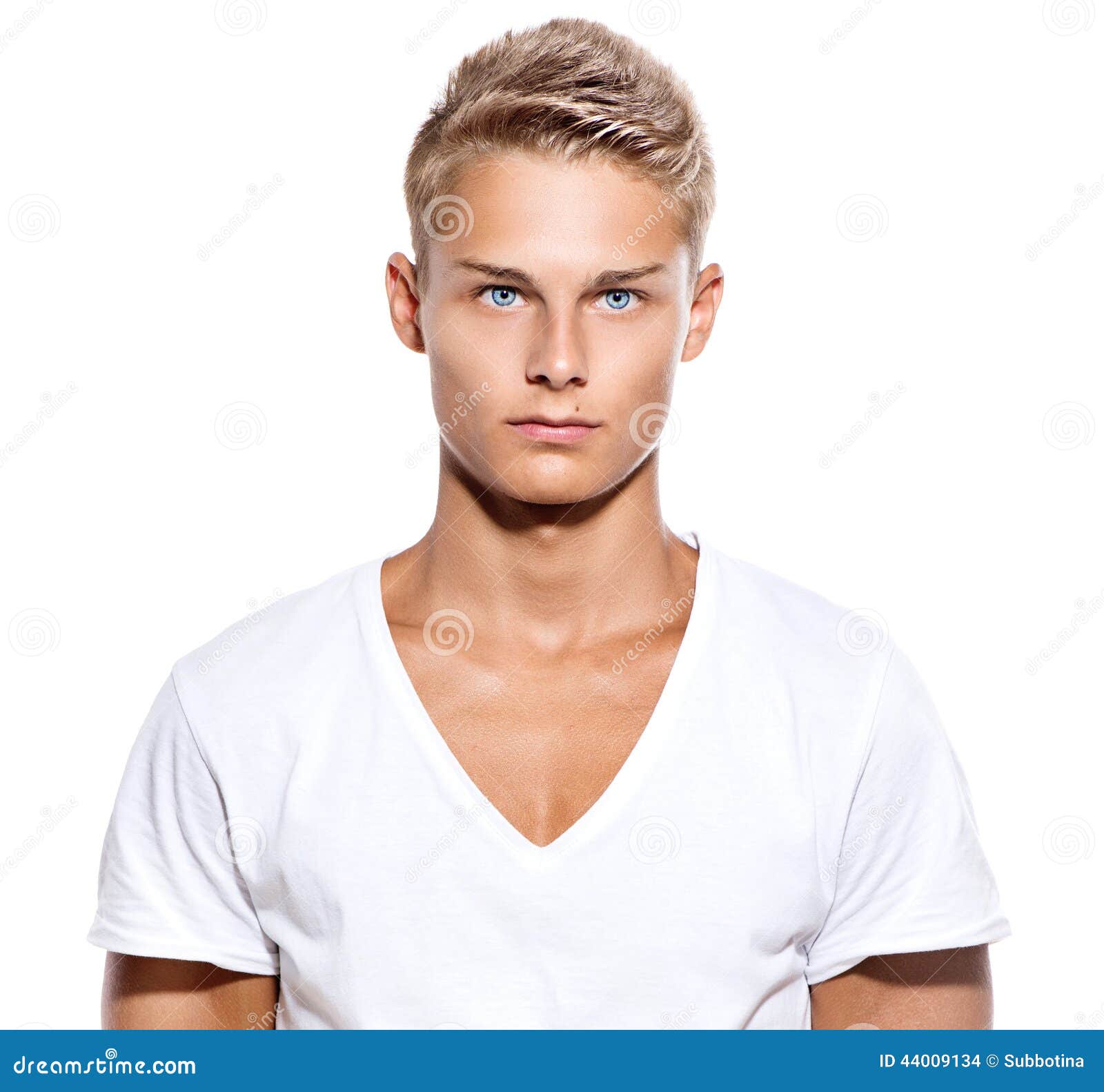 handsome guy in white t-shirt