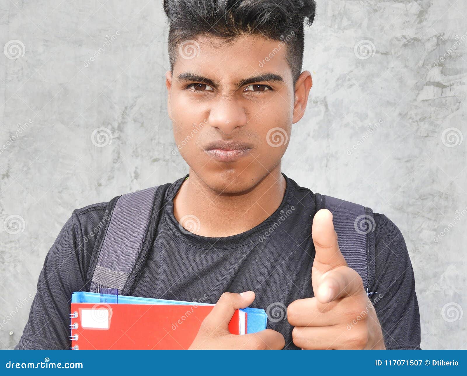 Angry Male Student stock image. Image of emotional, irate - 117071507