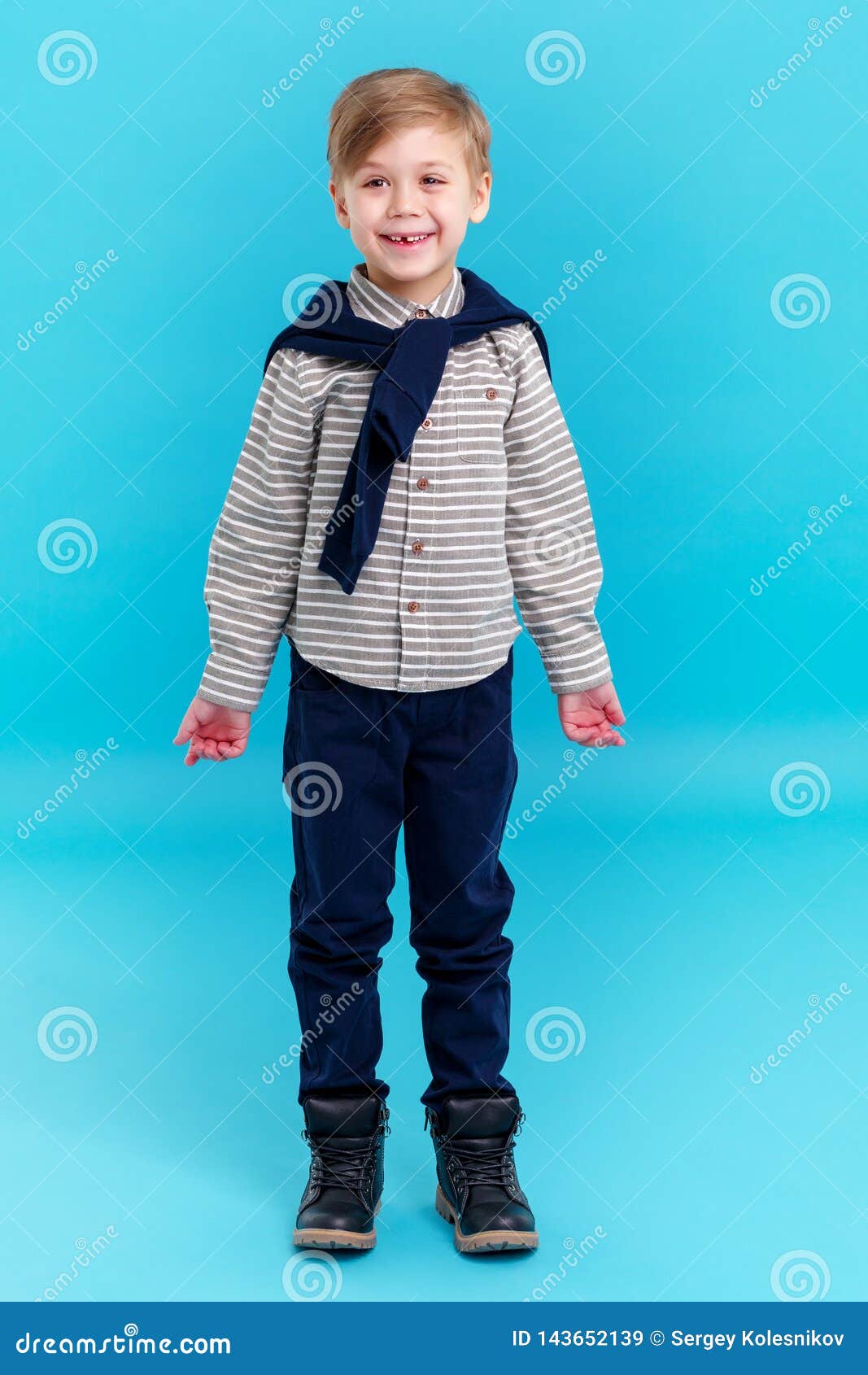 Handsome Little Boy in Full Growth Stock Image - Image of cute, baby ...