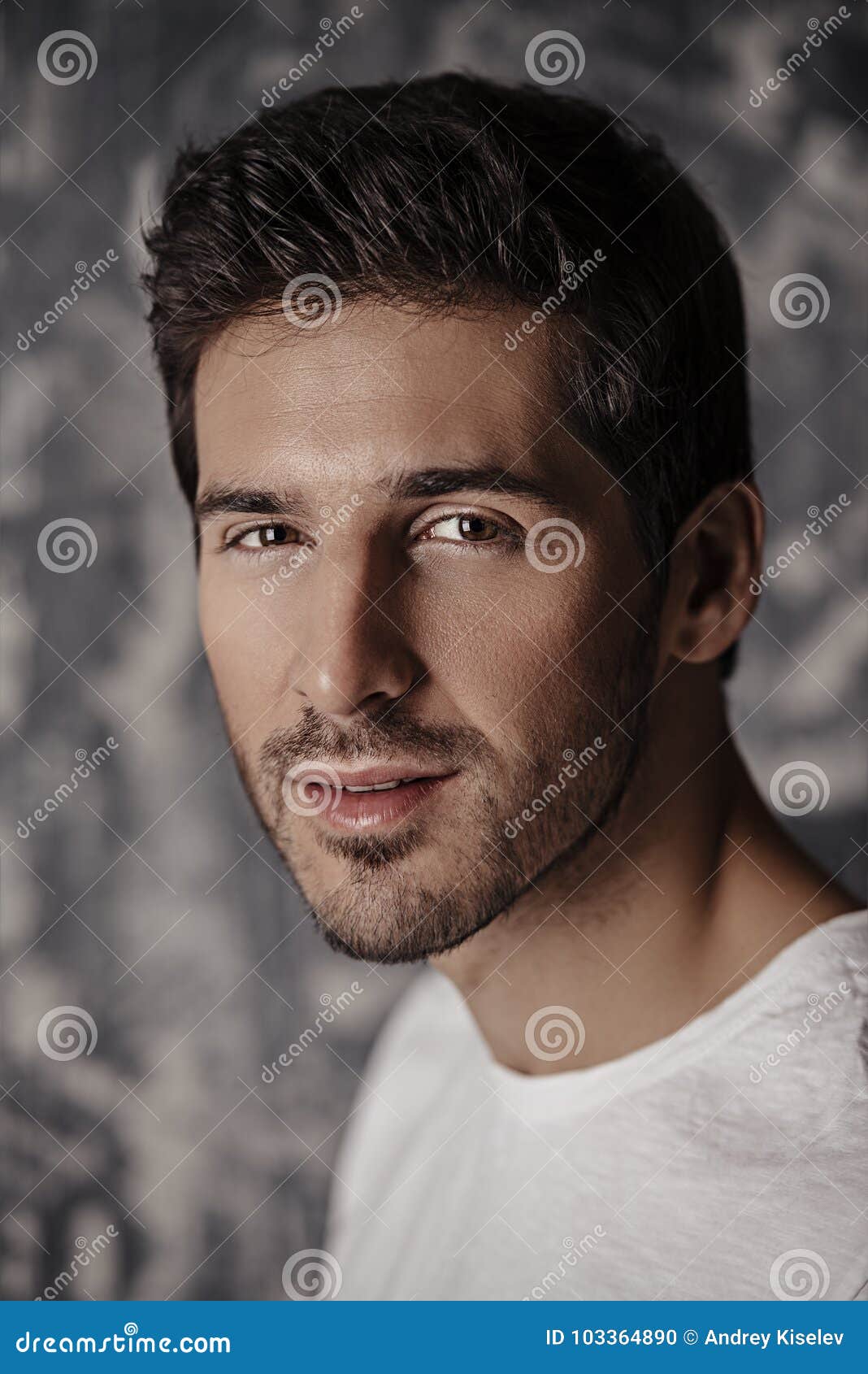 Handsome male face stock photo. Image of background - 103364890