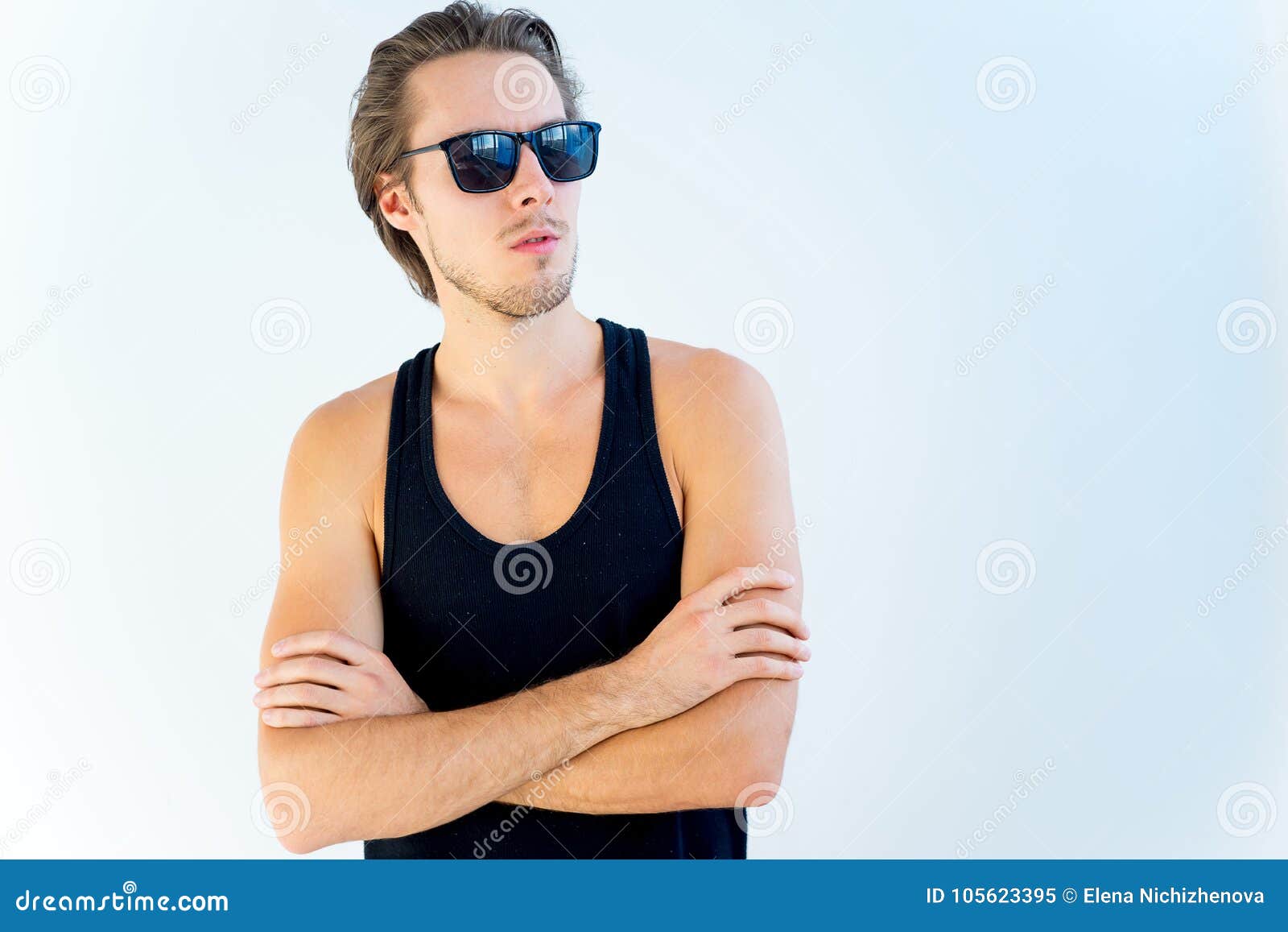 Handsome male model stock image. Image of model, happy - 105623395