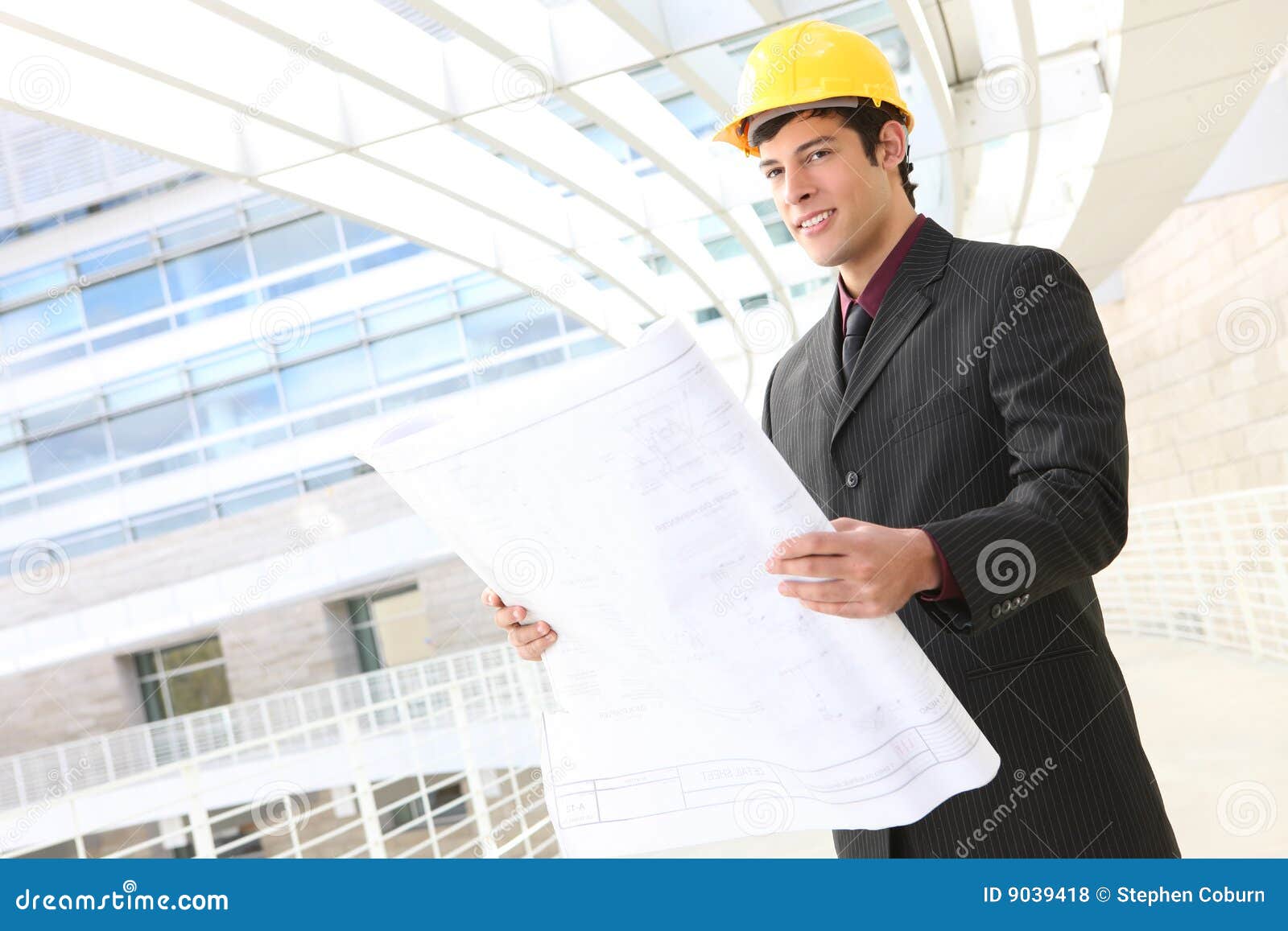Handsome Man Architect stock photo. Image of business 9039418
