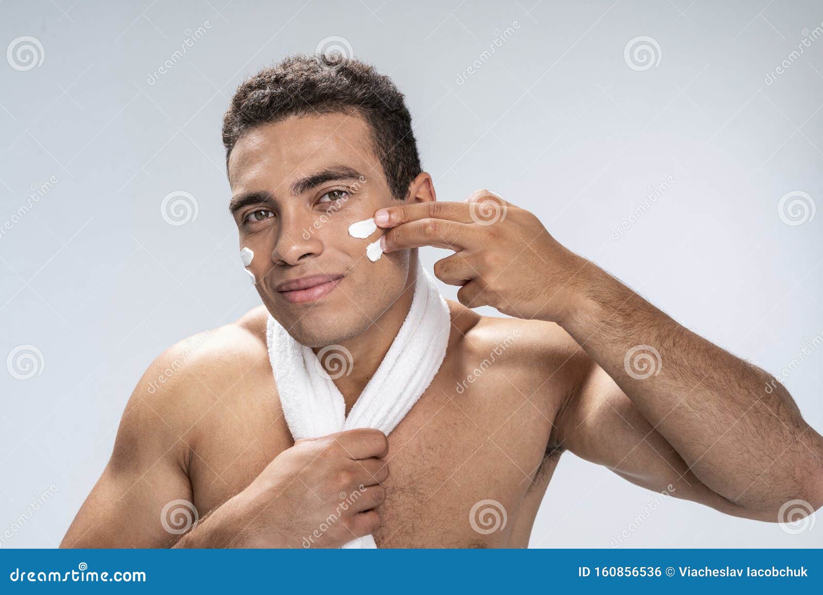 Man creaming