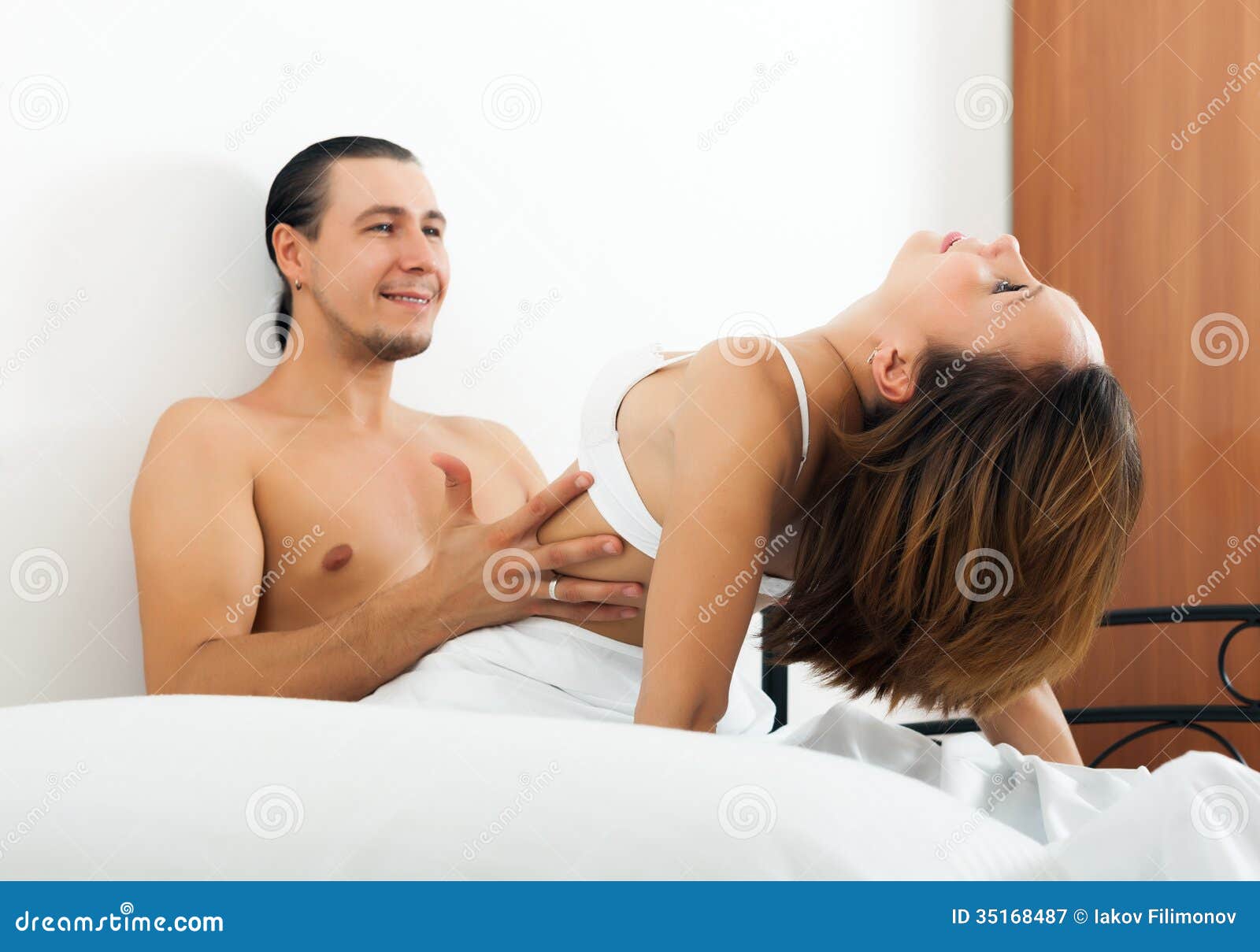 Handsome Man Having Sex with Woman Stock Image pic