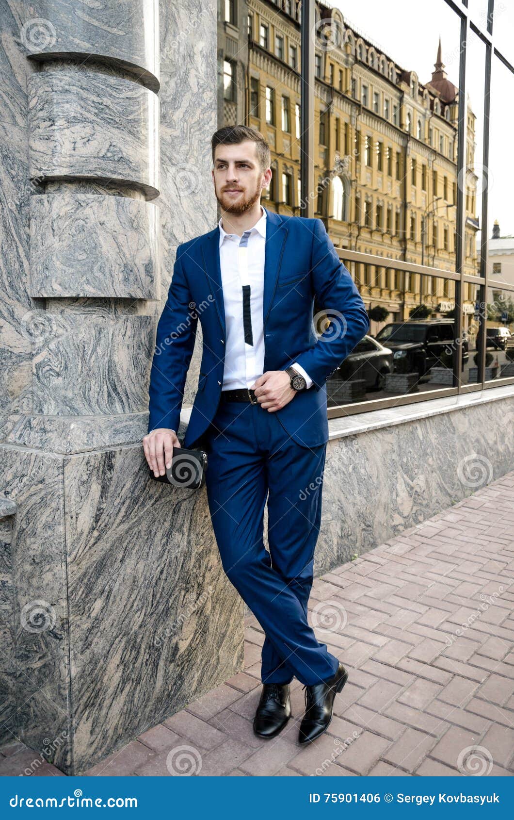 Handsome man in the jacket stock photo. Image of attractive 75901406