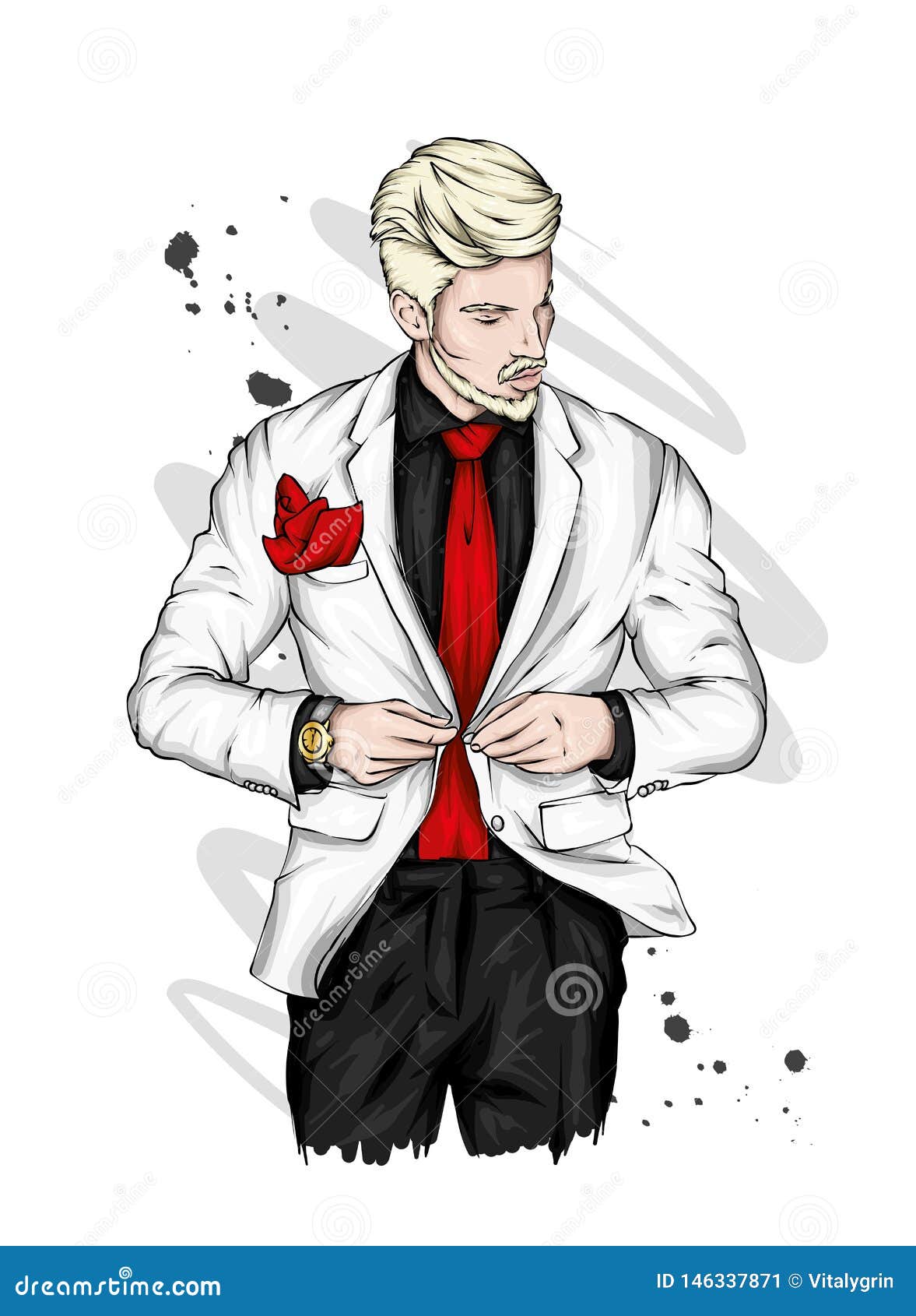 Premium Vector  A bright and stylish illustration of a man