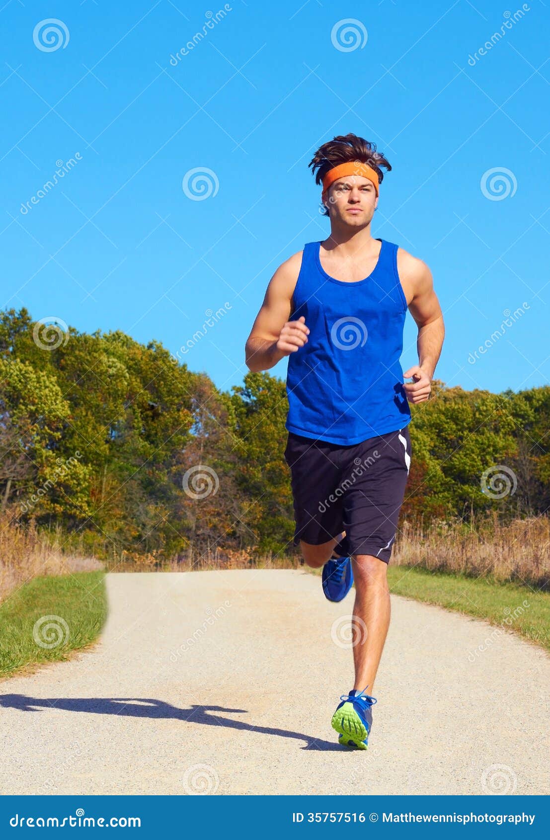 a jogging