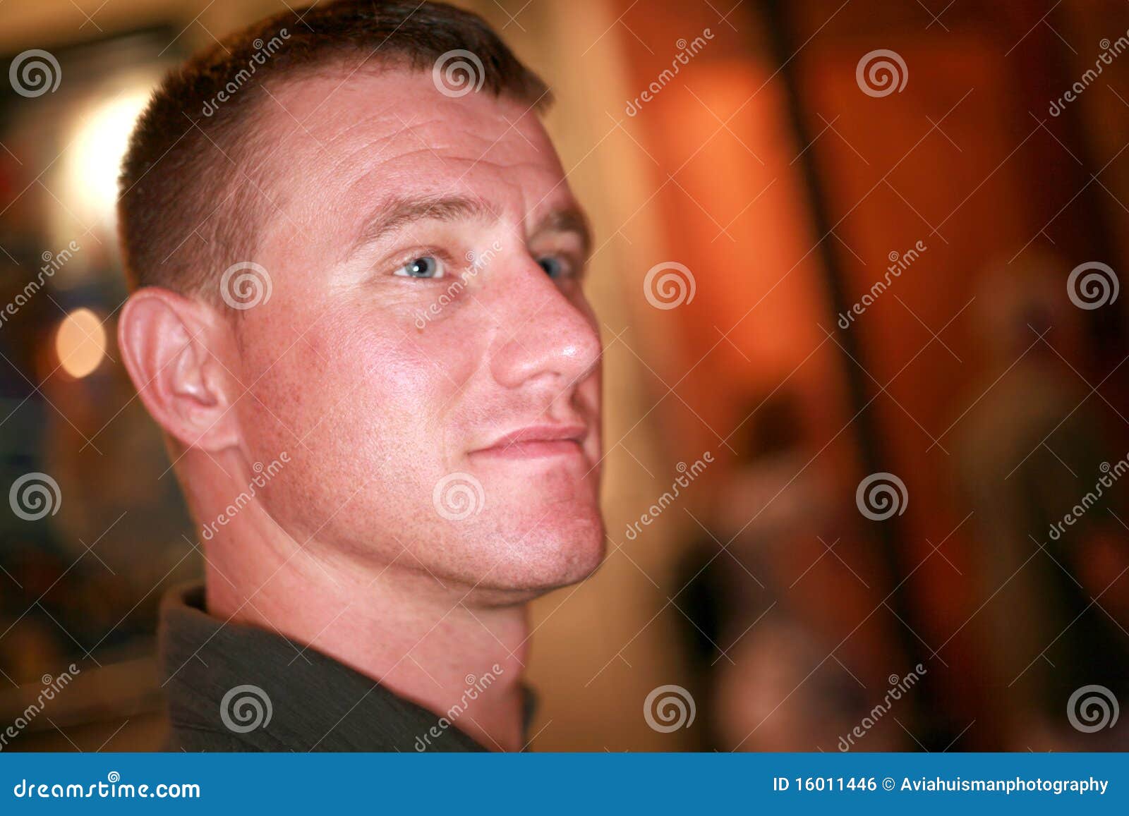 Handsome Man Looking for Fun Stock Photo Image of close, street 16011446
