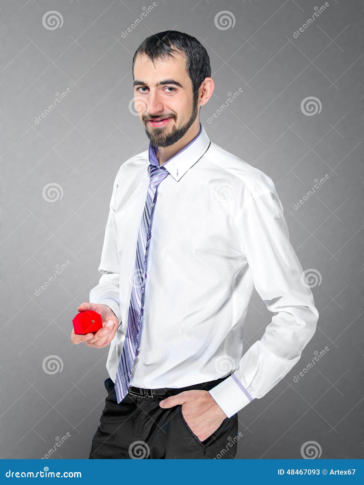 Handsome Man Makes a Marriage Proposal Stock Image - Image of feelings