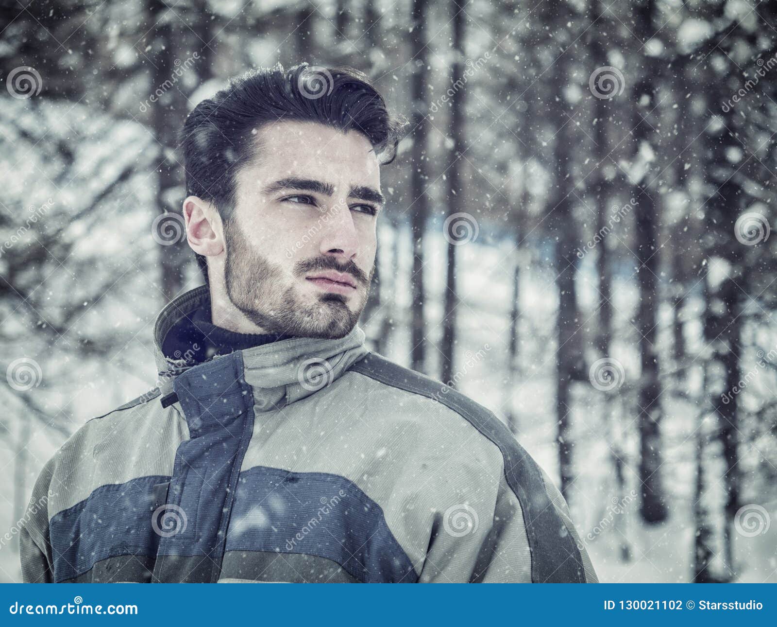 Handsome Man with Ski Sportswear Stock Photo - Image of skier ...