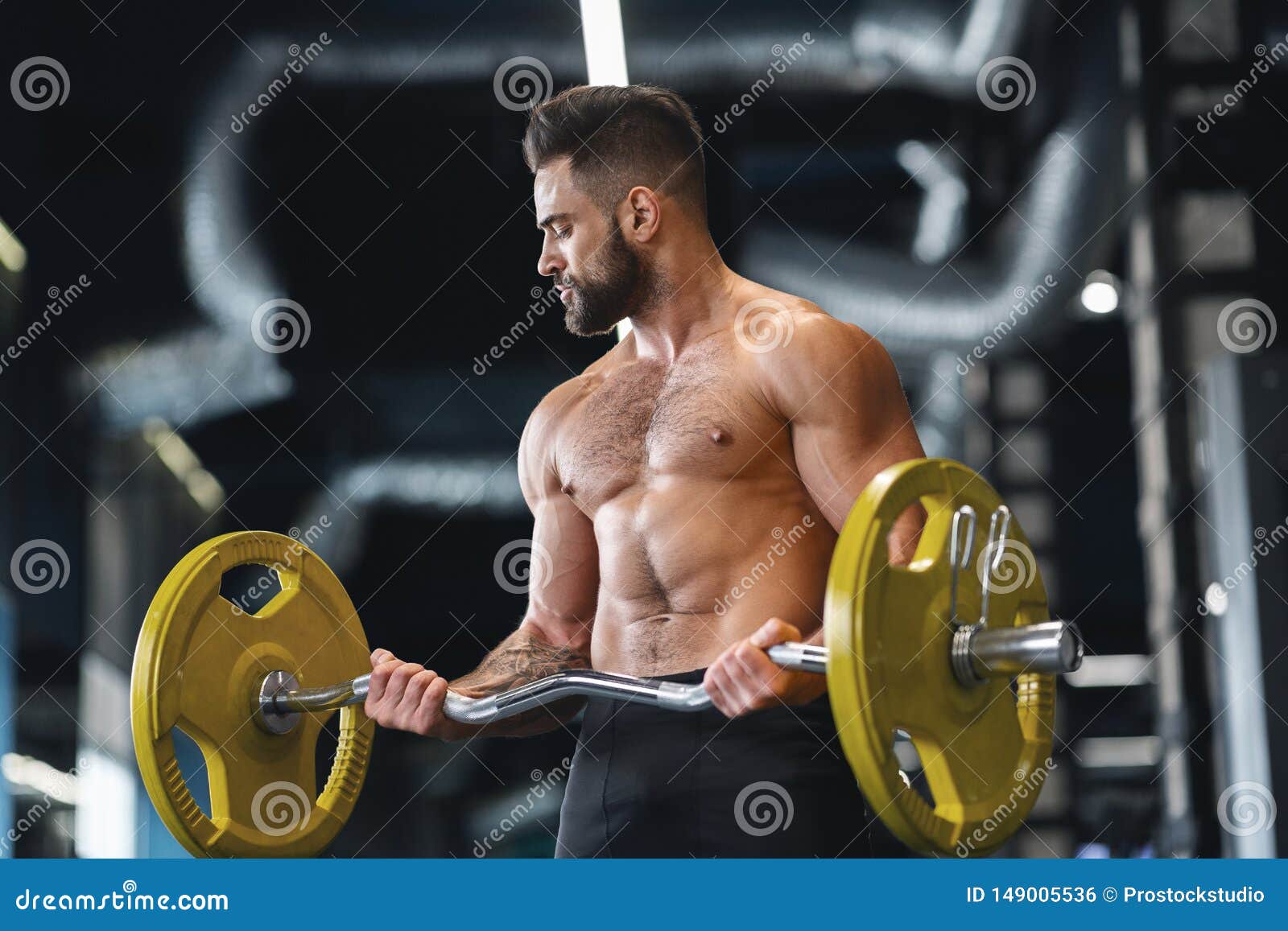 Desnudo Male Weightlifters