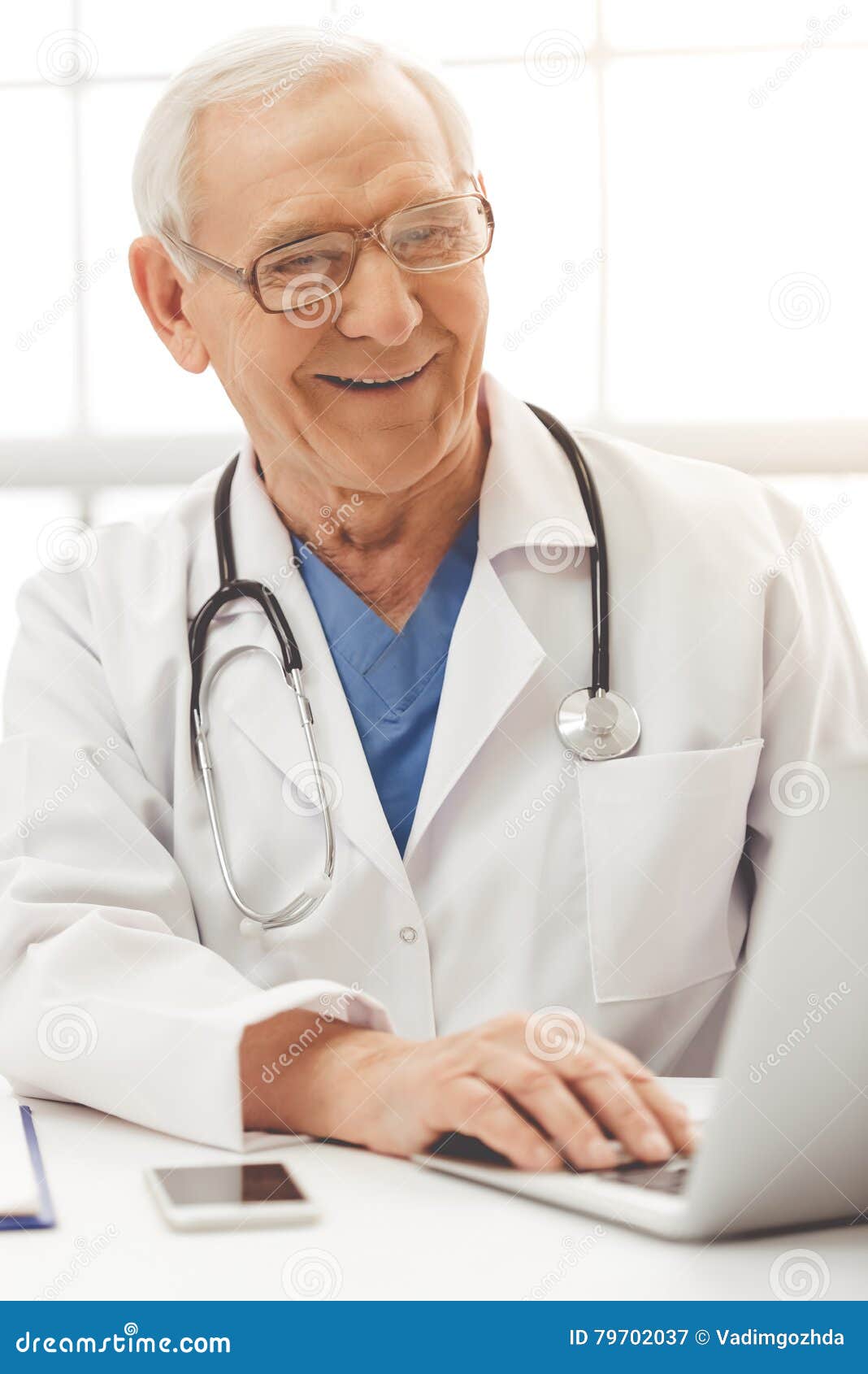 Handsome old doctor stock image. Image of healthcare - 79702037