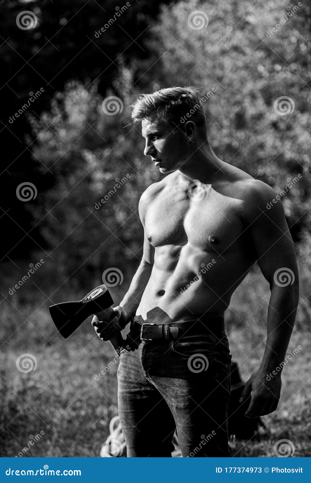 Sexy Shirtless Muscle Boy