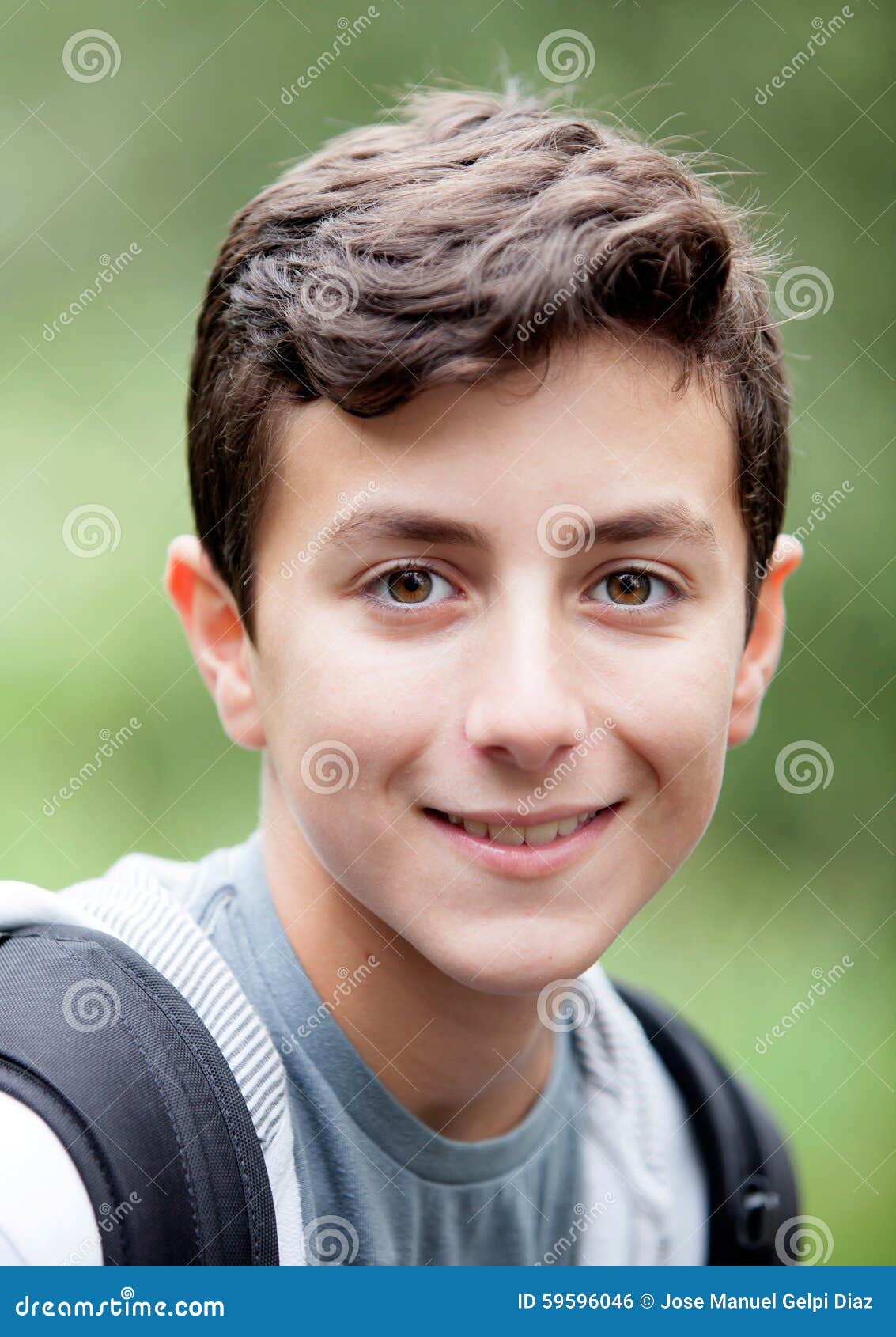 Handsome Teenage Boy Looking At Camera Stock Photo Image 59596046