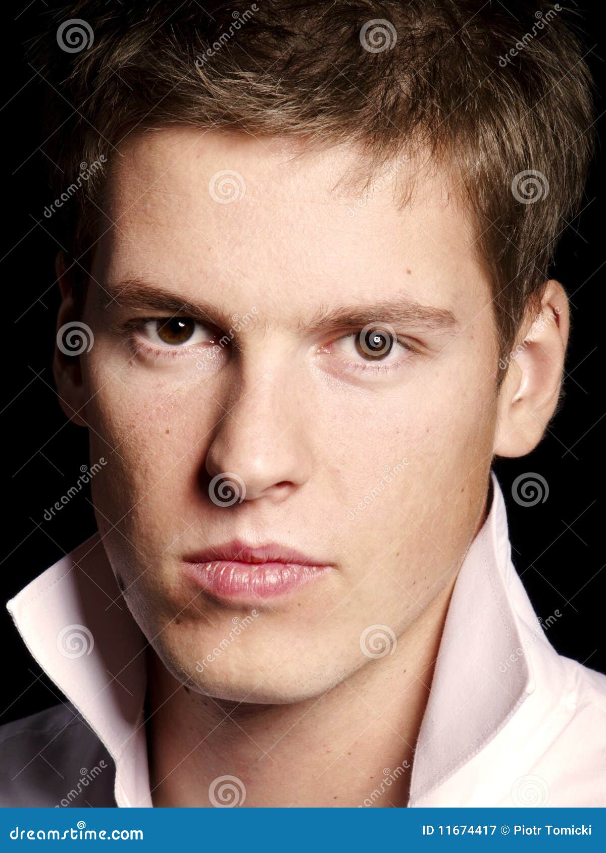 Handsome young male model stock image. Image of expression - 11674417