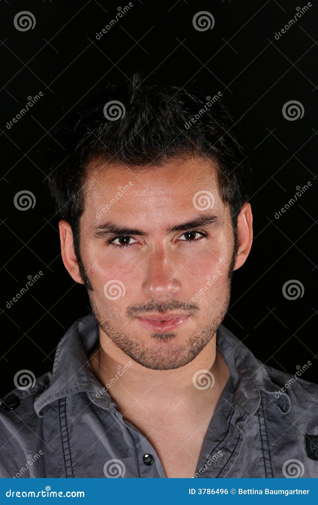 Handsome young man stock photo. Image of person, dark - 3786496