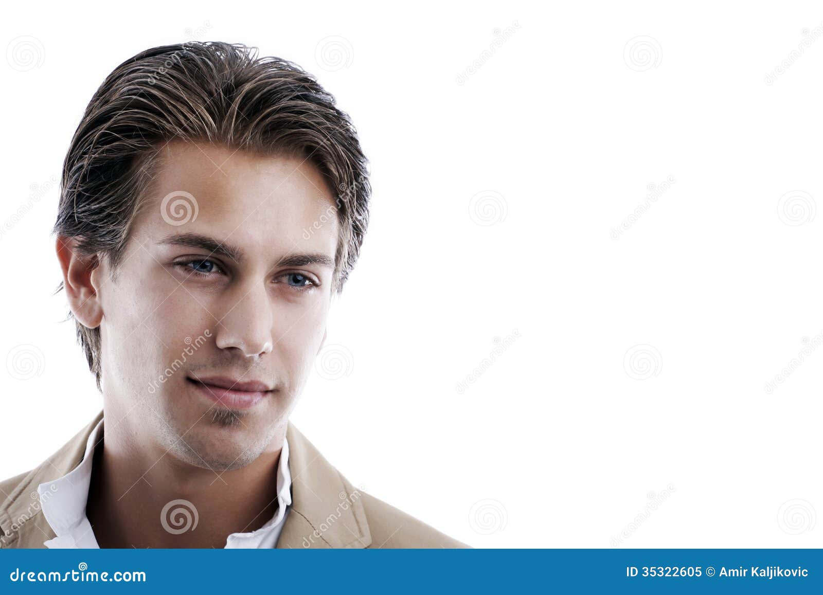 Handsome Young Man Lost in Thought Stock Image - Image of space ...